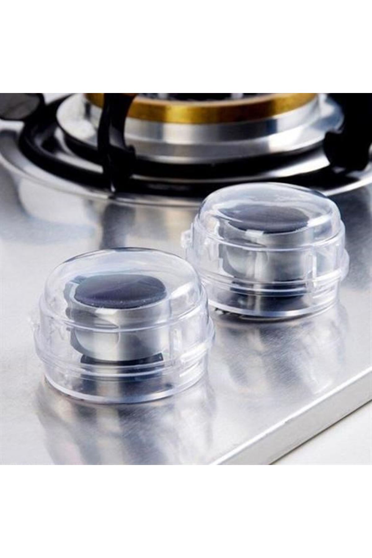 Tbl Dekor® Isıya Dayanıklı Plastik Ocak Düğme Koruyucu Düğme Kilidi Emniyet Düzeneği