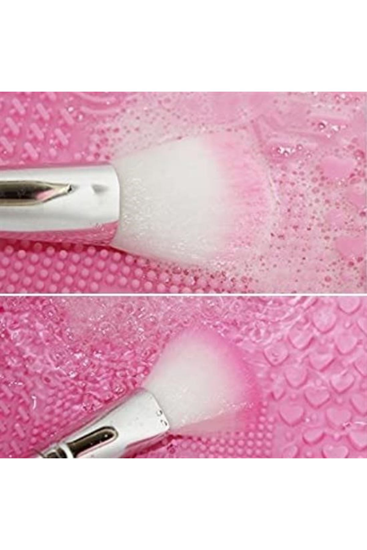 Tbl Dekor® Pratik Kolay Makyaj Fırçası Temizleme Matı Aparatı Aleti