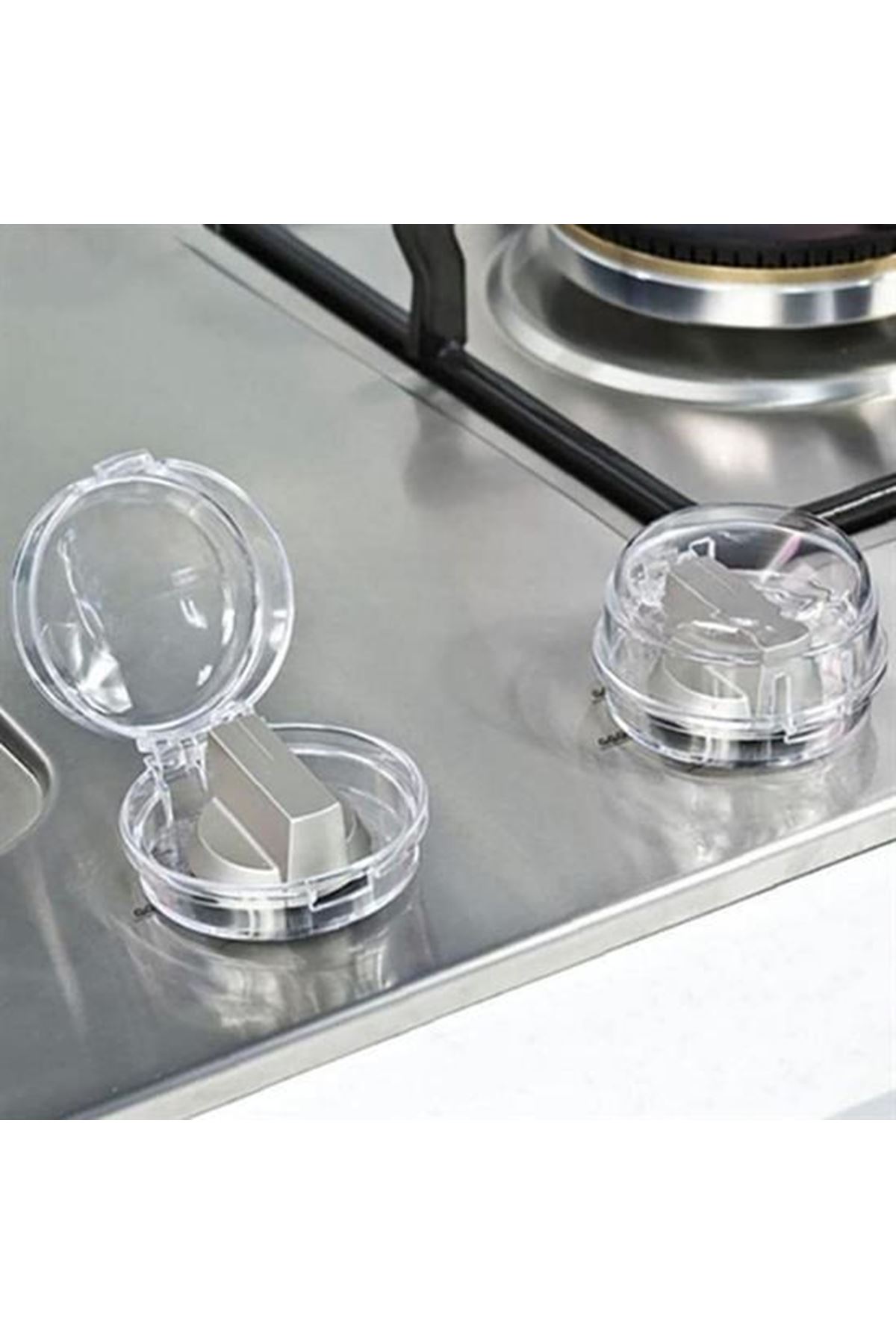 Tbl Dekor® Isıya Dayanıklı Plastik Ocak Düğme Koruyucu Düğme Kilidi Emniyet Düzeneği