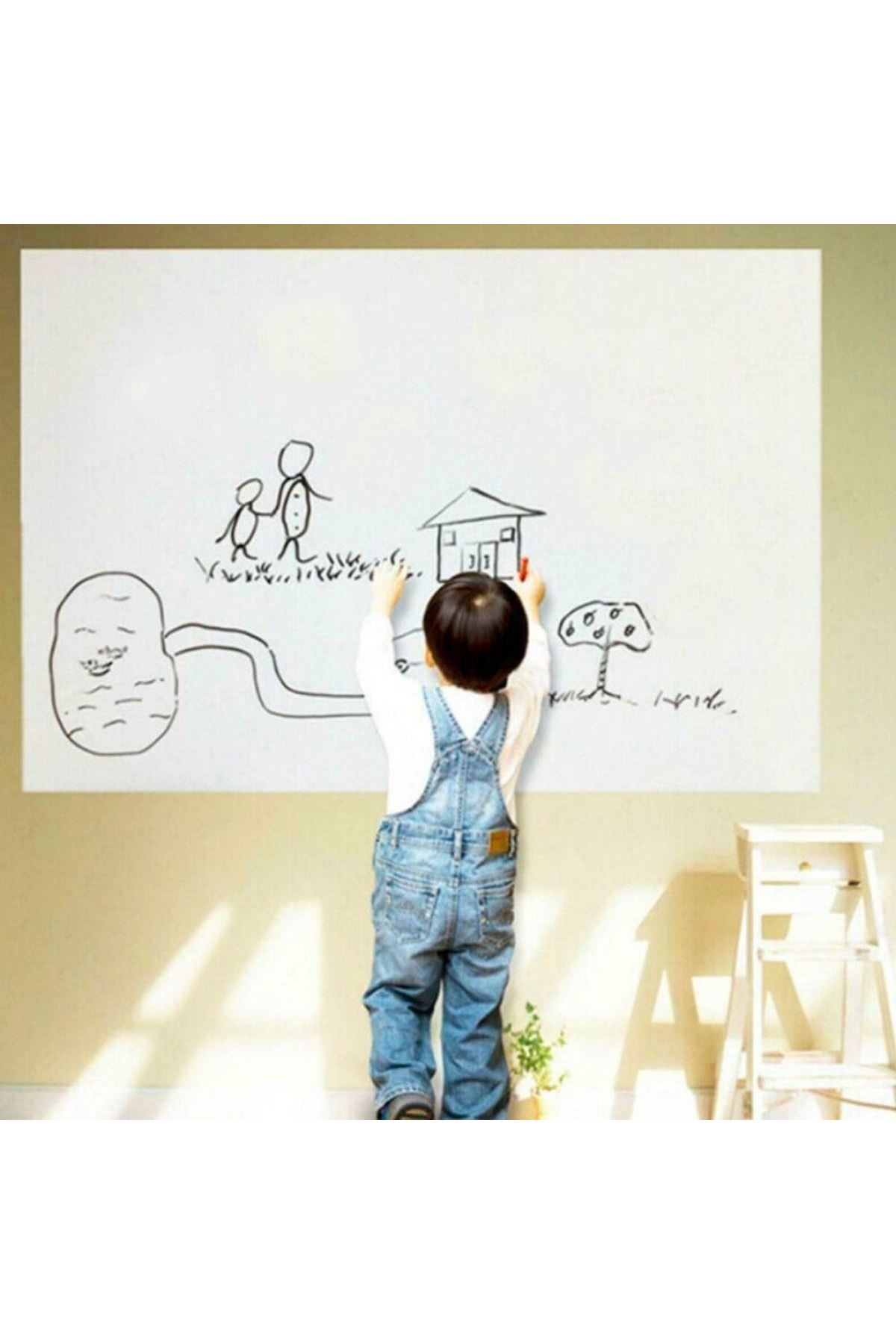 Tbl Dekor® Silinebilir Kalemli Sticker  Duvara Yapışabilen Yazı Tahtası 60x100 cm