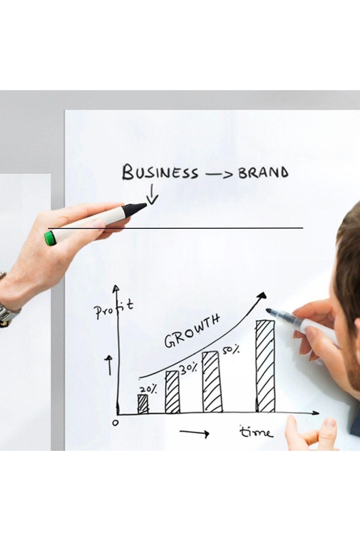 Tbl Dekor® Silinebilir Kalemli Sticker  Duvara Yapışabilen Yazı Tahtası 60x100 cm