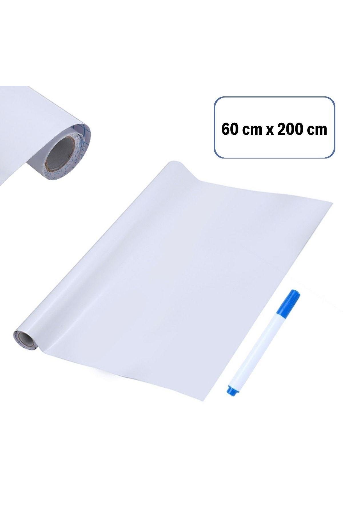 Tbl Dekor® Silinebilir Kalemli Sticker  Duvara Yapışabilen Yazı Tahtası 60x100 cm