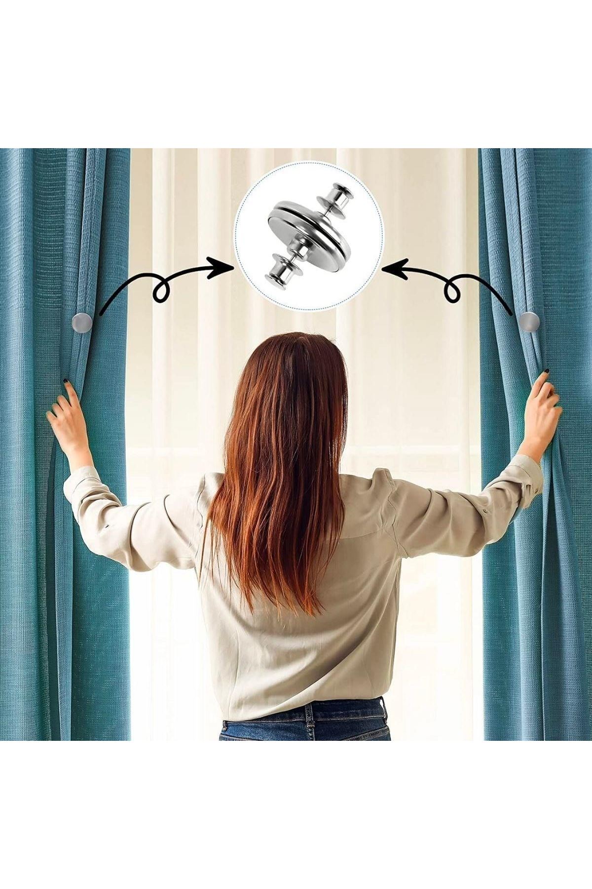 Tbl Dekor®  Perde ve Kumaş Tutturma Mıknatısı 2 Adet