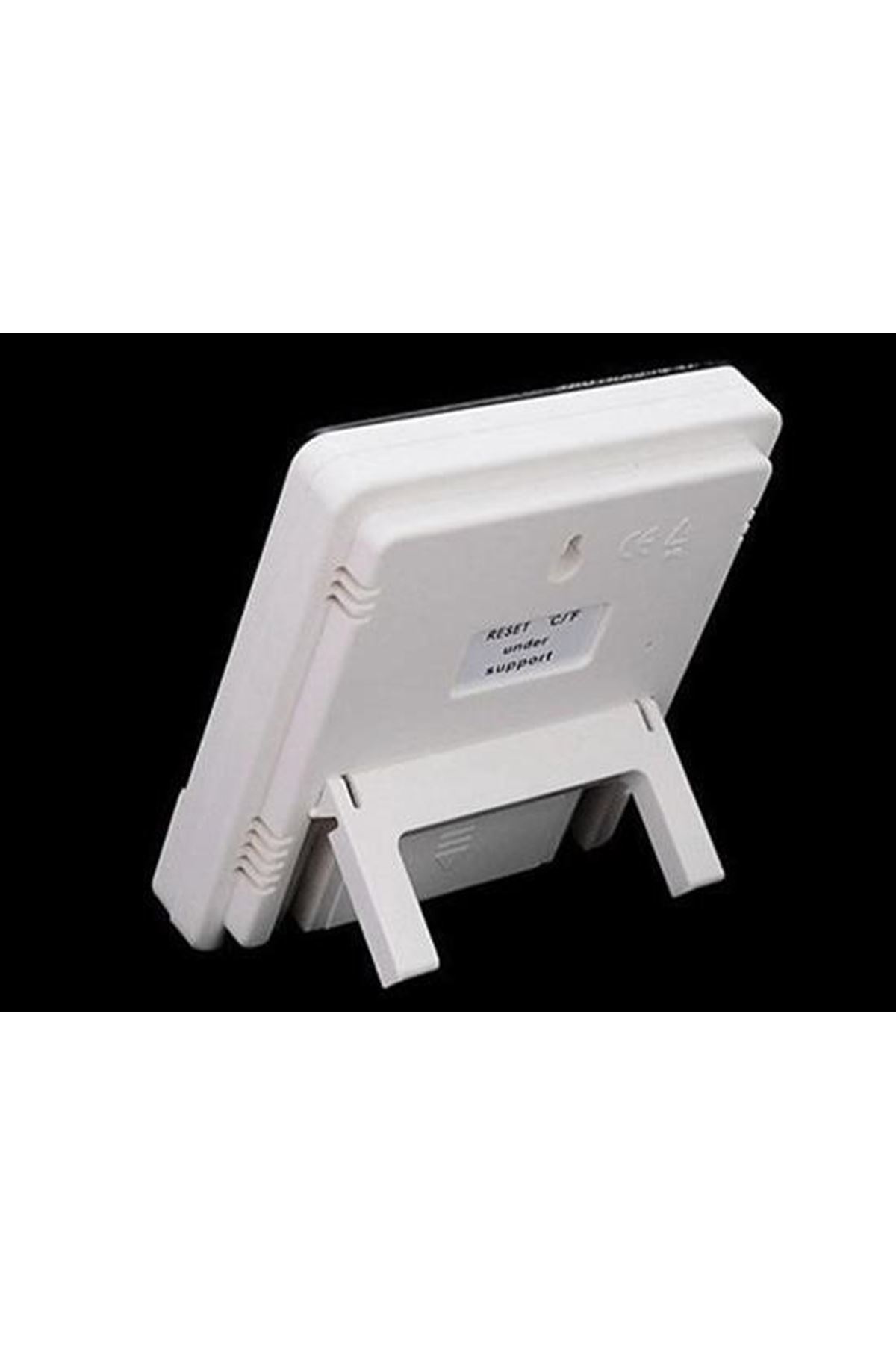 Tbl Dekor® Bebek Odası Masaüstü Dijital Termometre Nem Ölçer Higrometre Saat