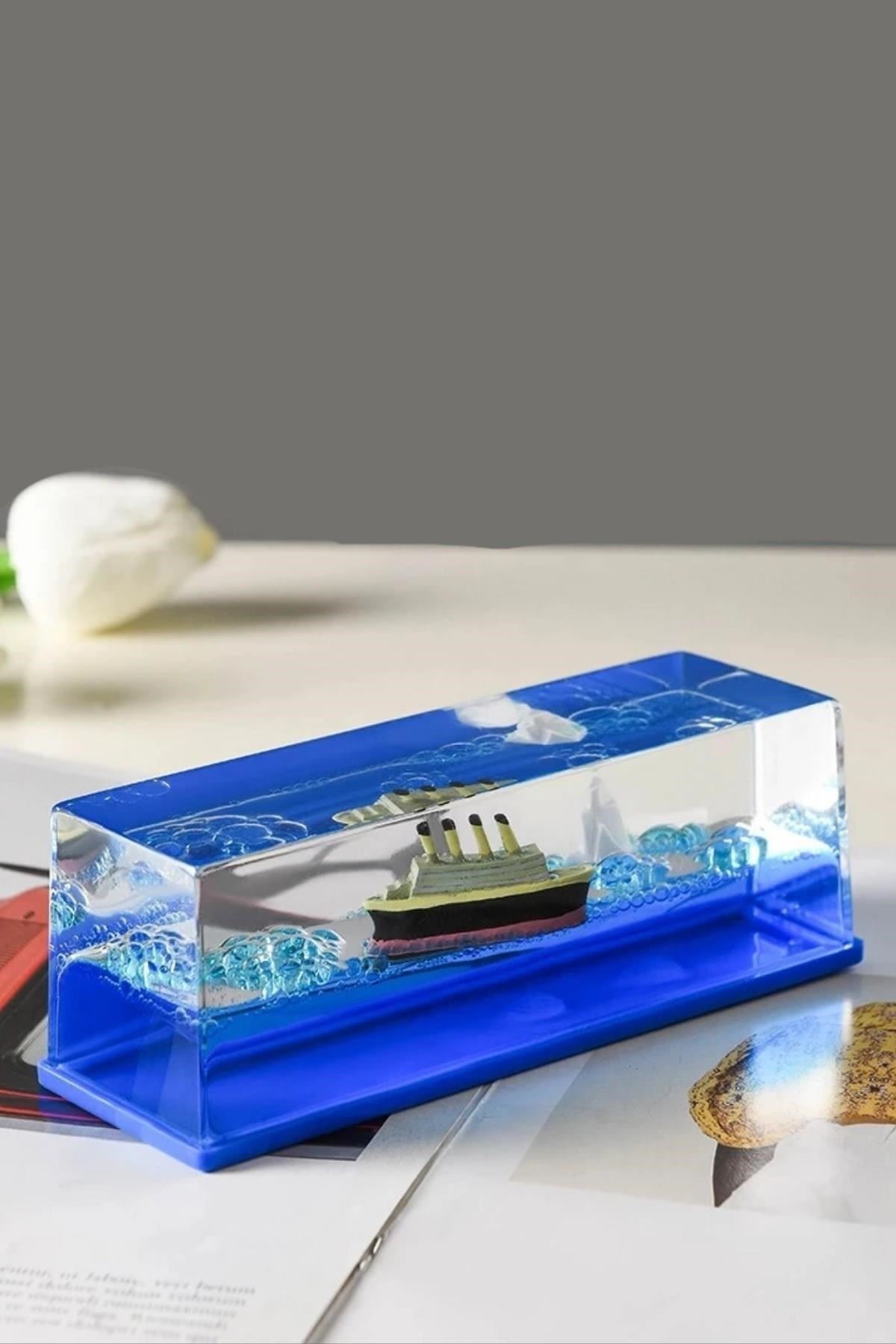 Tbl Dekor®  Batmayan Gemi Hediyelik Dekoratif Ev ve Ofis Hediyesi Özel Aşk Gemisi