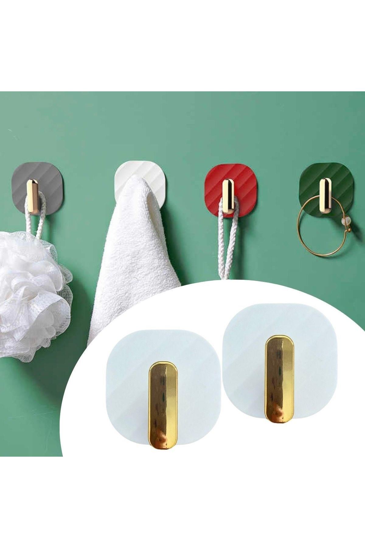 Tbl Dekor® 2li Yapışkanlı Retro Askılık Dolap Kapak Kulpu Beyaz