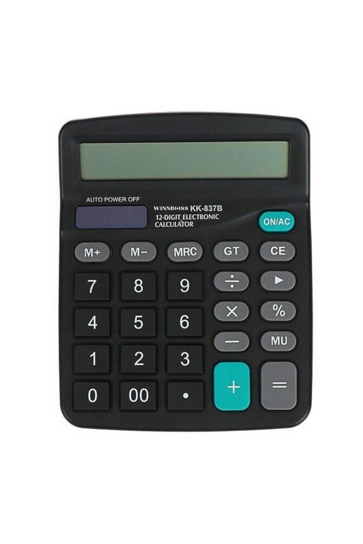 Tbl Dekor® Standart Fonksiyonlu 12 Haneli Geniş LCD Ekran,Pill Masaüstü Hesap Makinesi