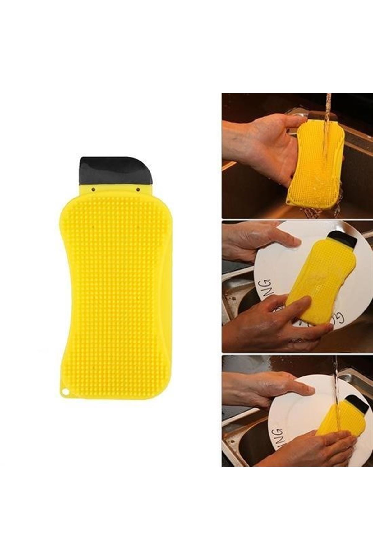 Tbl Dekor® Çok Fonksiyonlu Deterjan Hazneli Pratik Bulaşık Yıkama Fırçası