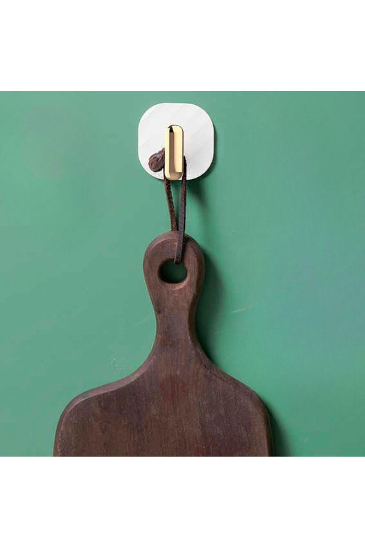 Tbl Dekor® 2li Yapışkanlı Retro Askılık Dolap Kapak Kulpu Beyaz