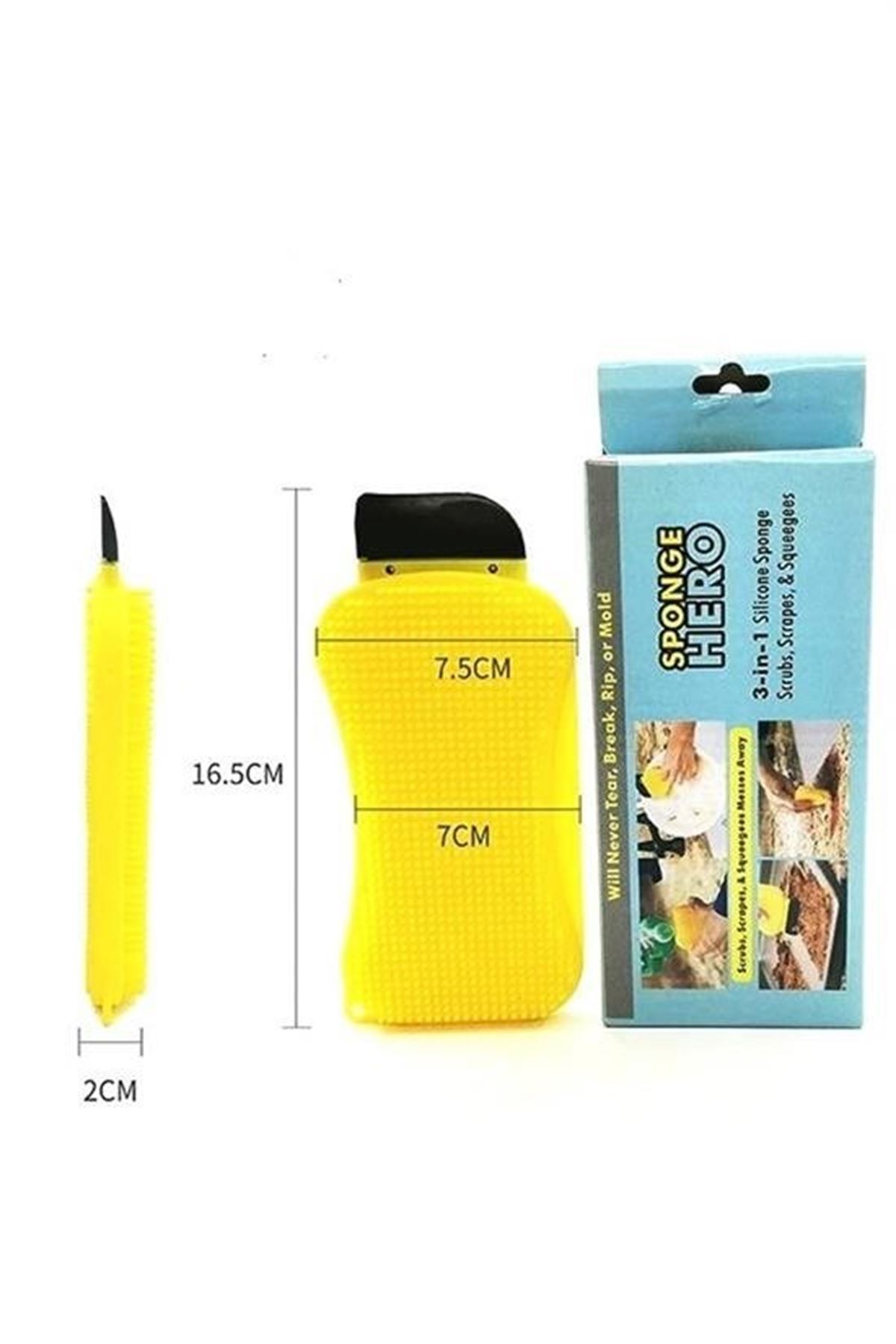 Tbl Dekor® Çok Fonksiyonlu Deterjan Hazneli Pratik Bulaşık Yıkama Fırçası