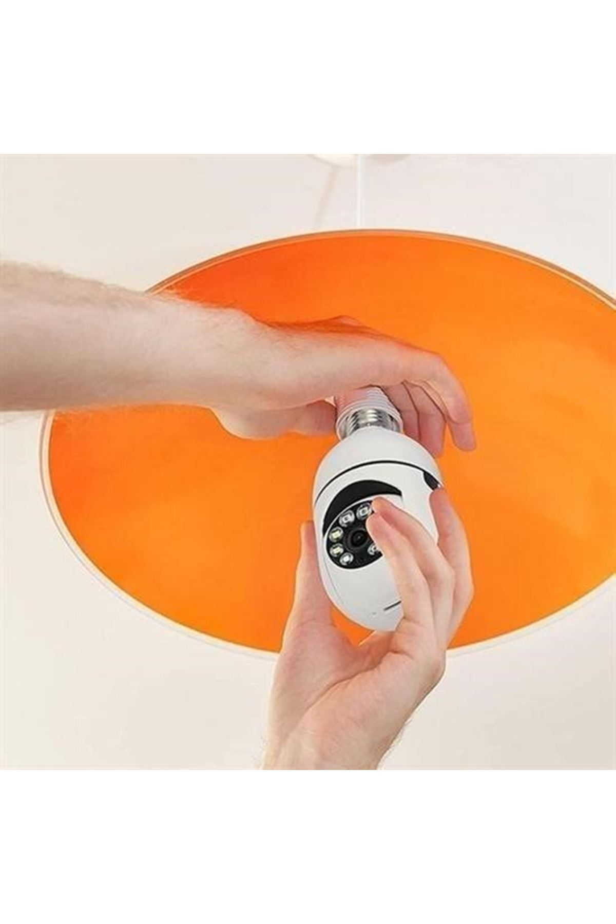 Tbl Dekor® WiFi 360 Panoramik Ampul Kamera Gece Görüş Ses Akıllı Hareket Algılayıcı