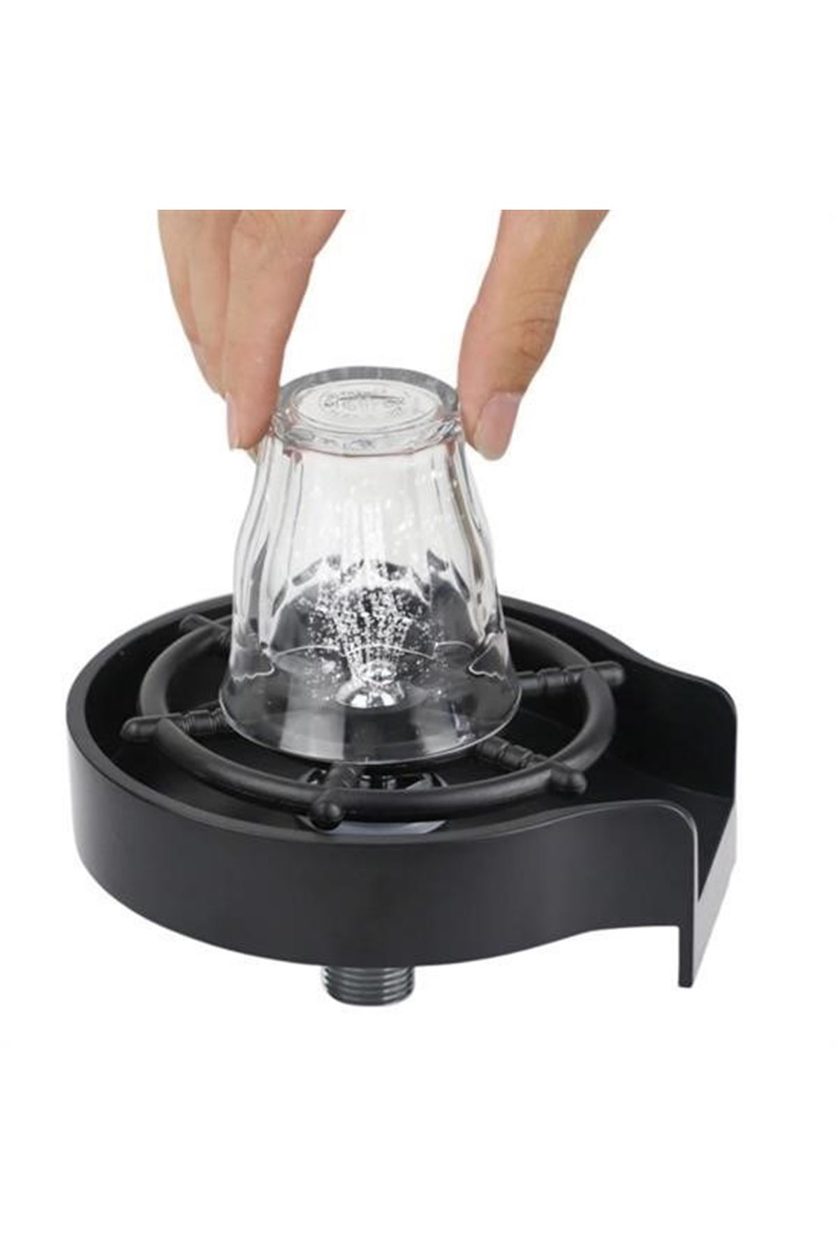 Tbl Dekor® Yüksek Basınçlı Otomatik Bardak Yıkama Aparatı Mutfak Lavaboları İçin Hızlı Kupa Durulayıcı