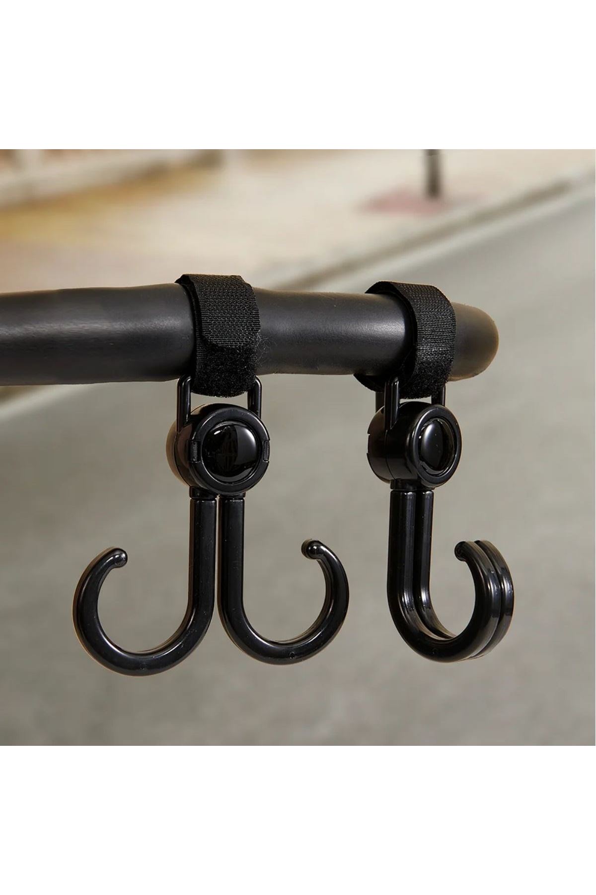 Tbl Dekor® 2'li Bebek Arabası, Motor, Bisiklet Eşya Taşıma Aparatı Plastik Kanca