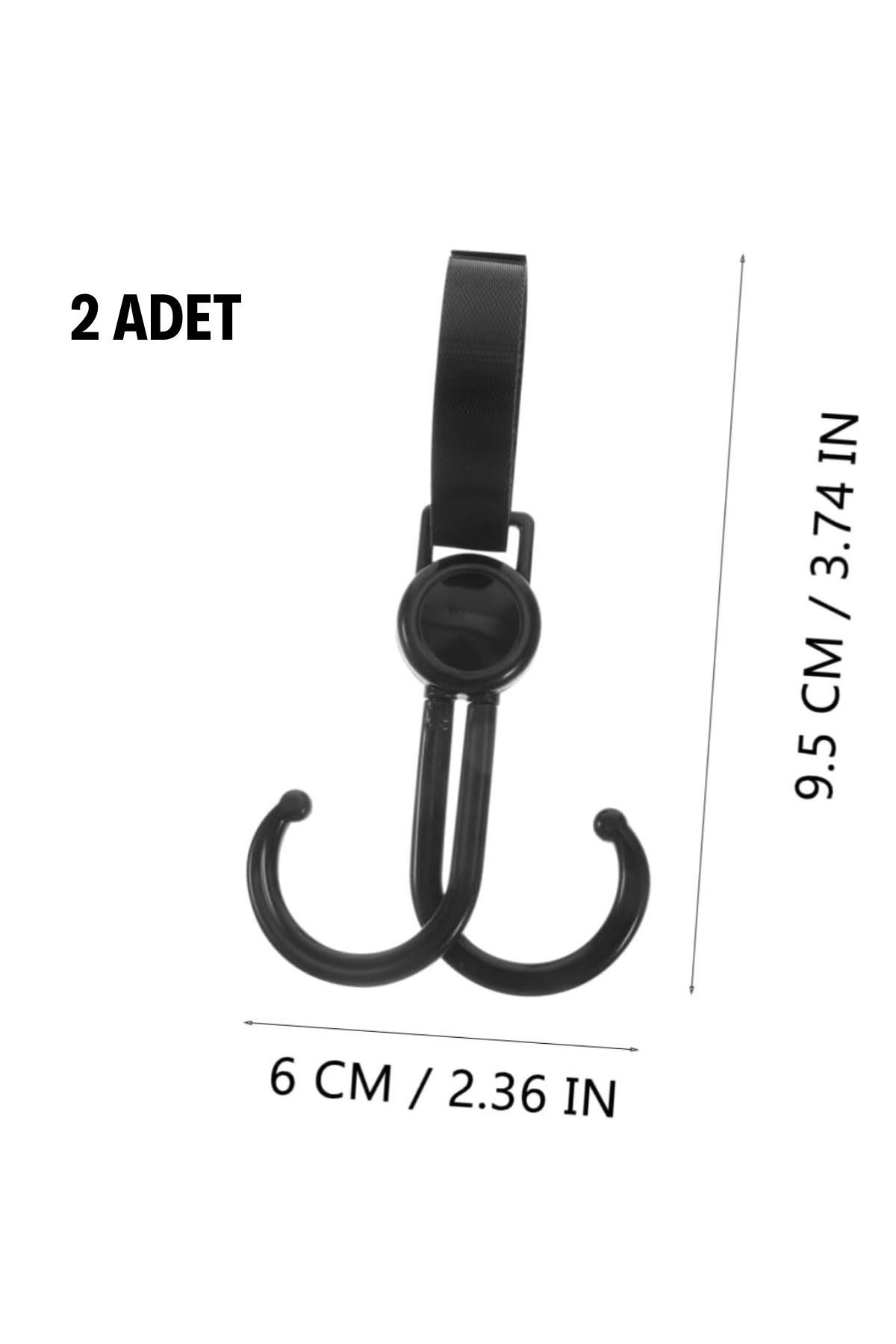 Tbl Dekor® 2'li Bebek Arabası, Motor, Bisiklet Eşya Taşıma Aparatı Plastik Kanca