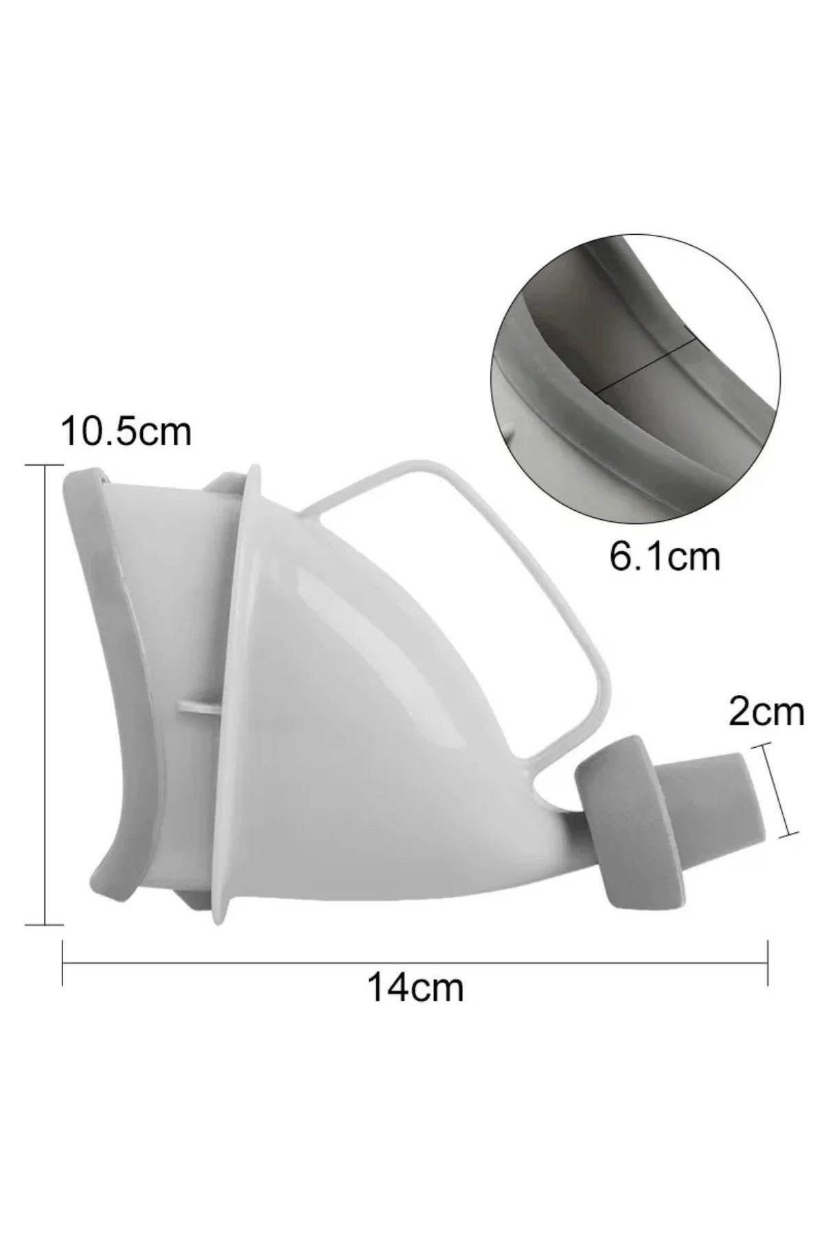 Tbl Dekor® Unisex Taşınabilir Hijjenik Seyahat Tuvalet Aparatı Seyahat Tuvalet Hunisi