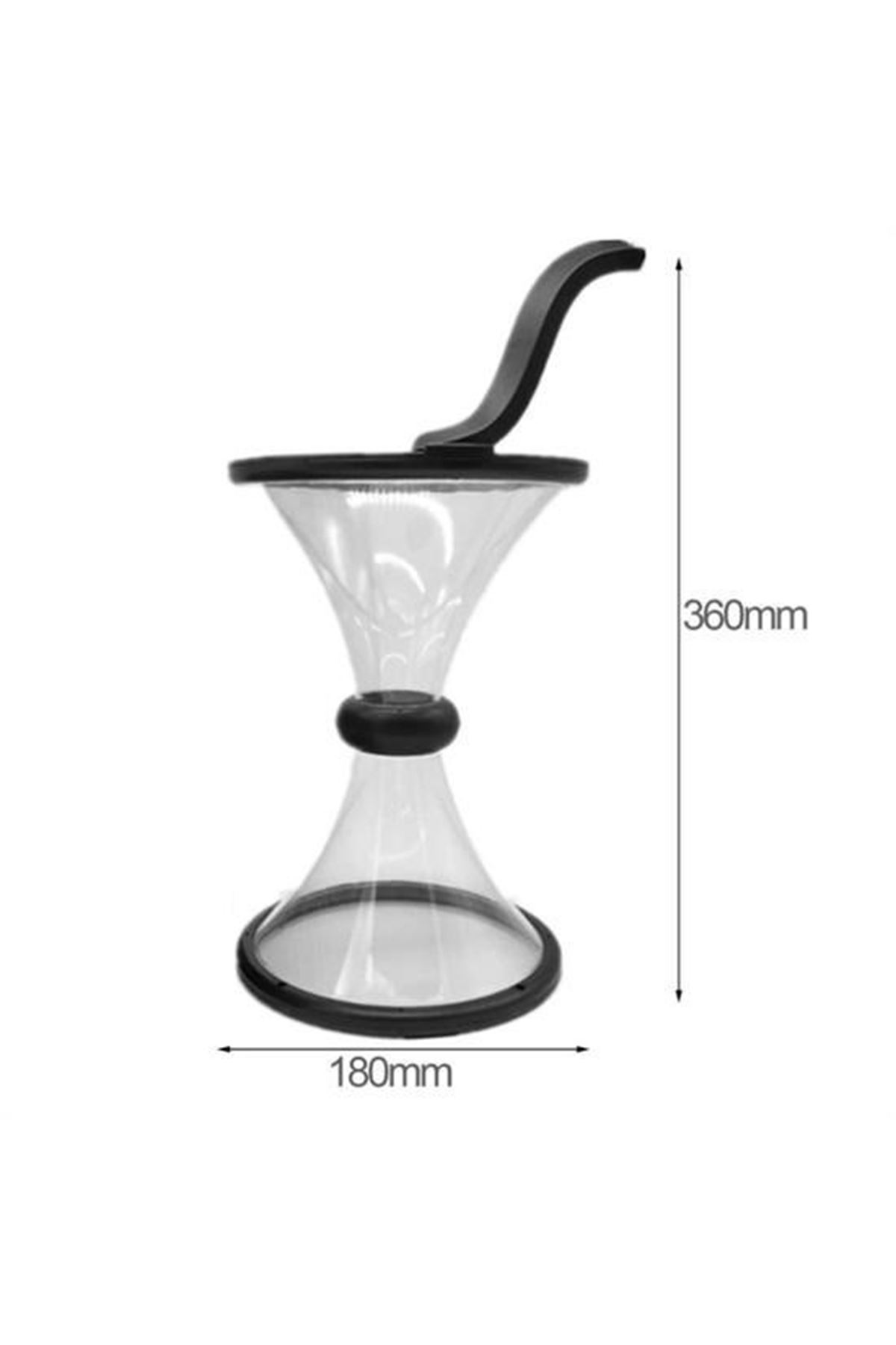 Tbl Dekor® Eğlenceli Huni Şeklinde İlginç Şeffaf Para Biriktirme Kumbarası