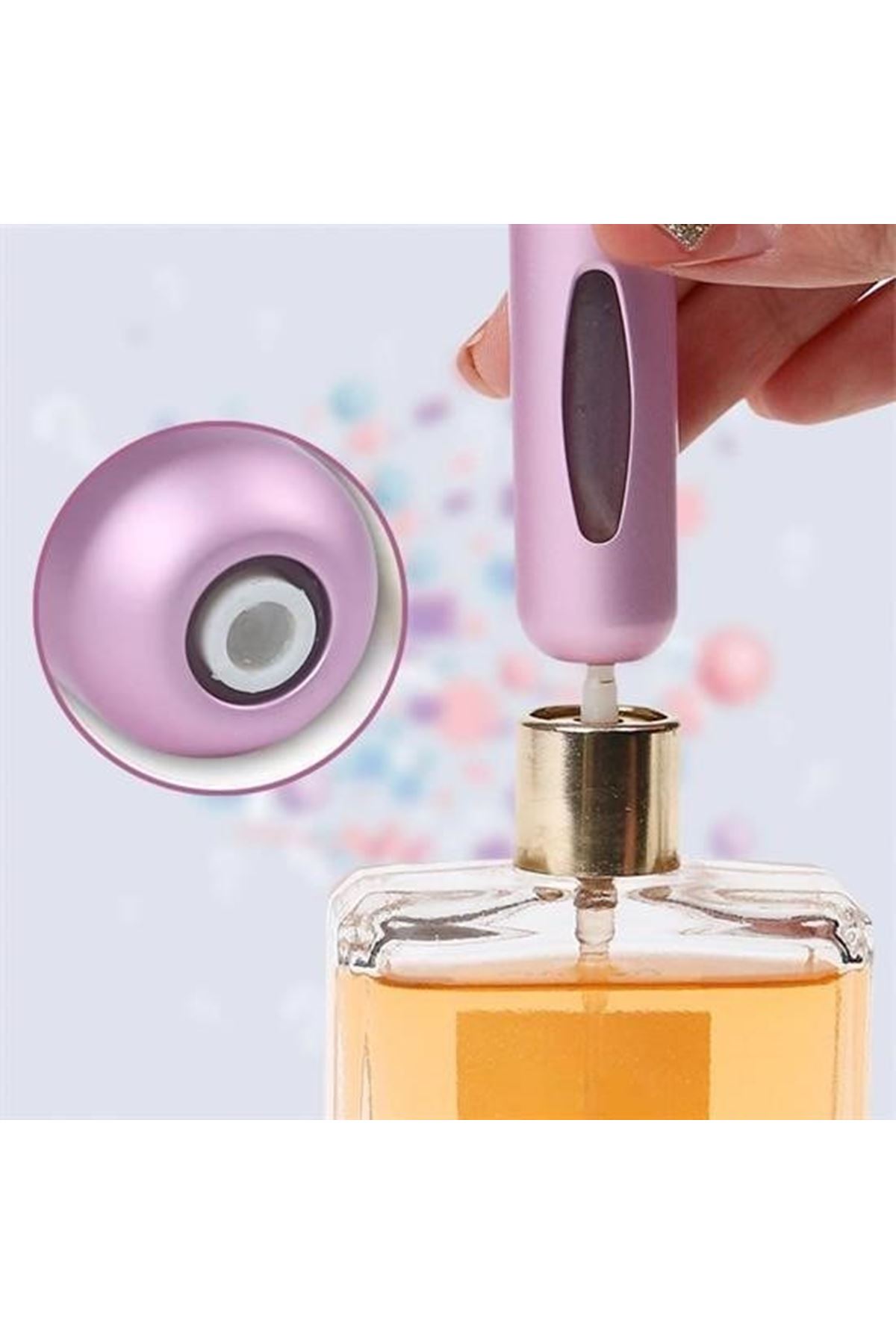 Tbl Dekor Parfüm Şişesinden Dolabilir Yedek Cep Parfüm Şişesi Aparatı