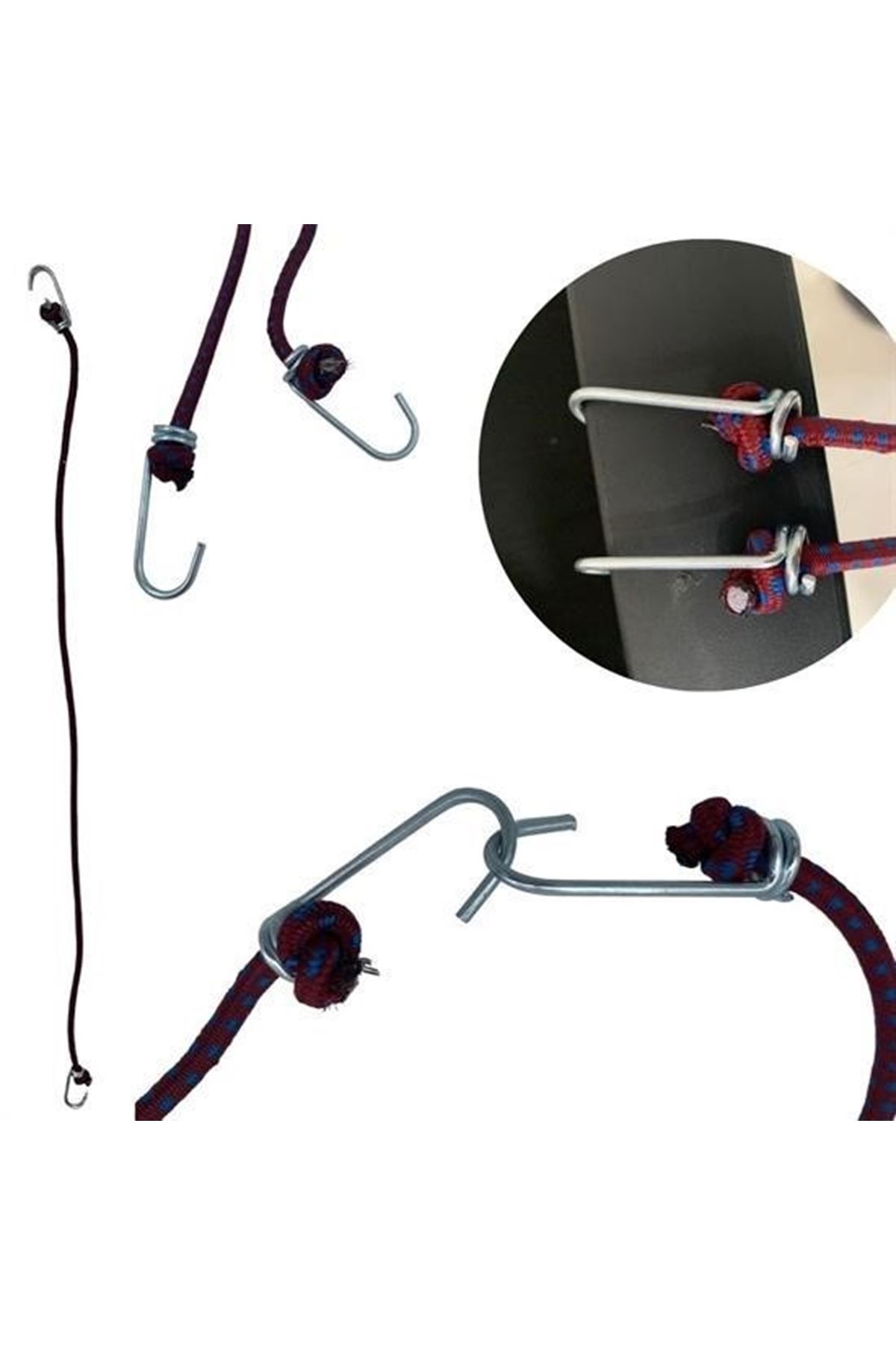 Tbl Dekor® Bisiklet Araba Motosiklet Kancalı Bagaj Gergi Lastiği Sabitleme