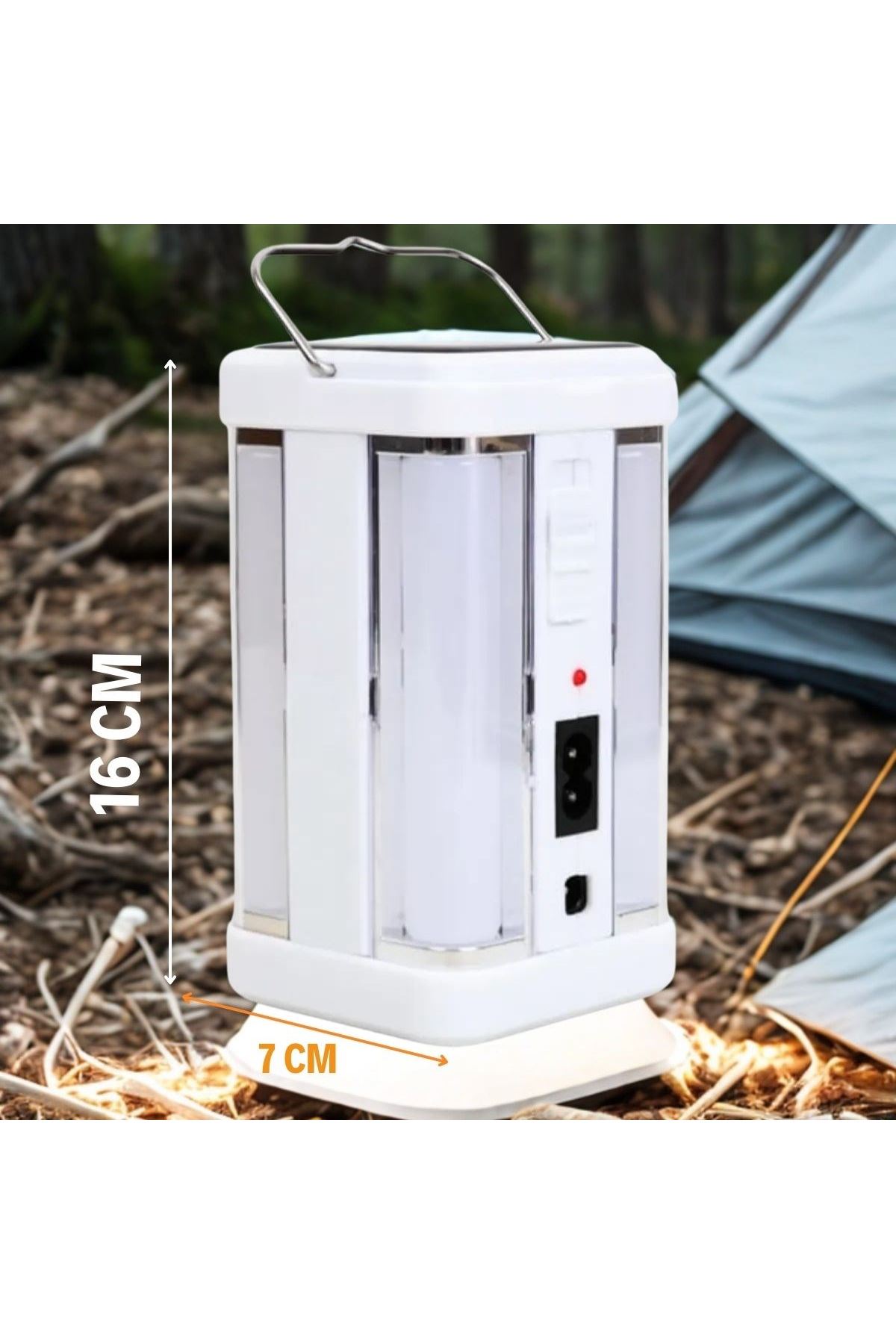 Tbl Dekor®  Güneş Enerjili Şarjlı Işık 1200mAh Yeniden Şarj Edilebilir Batarya YG-7977S