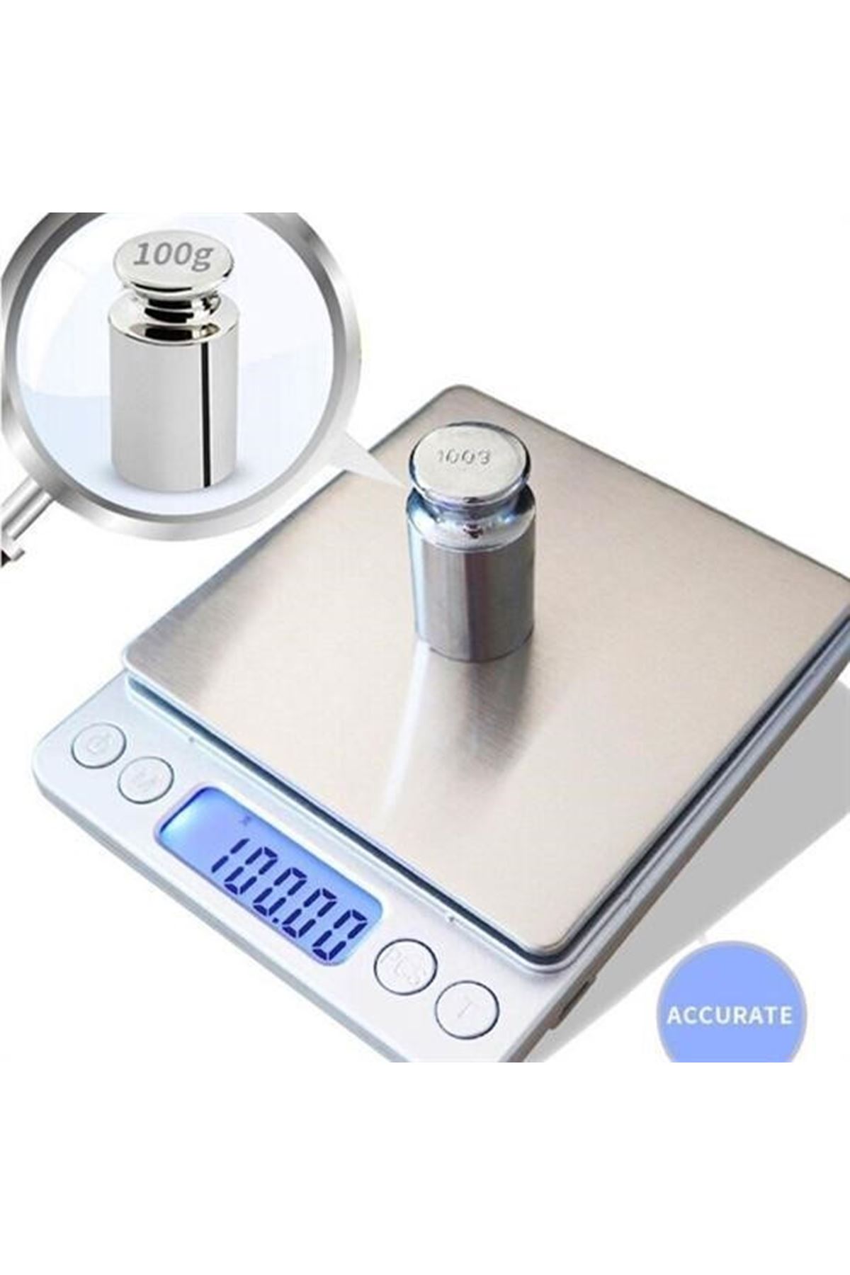 Tbl Dekor® Elektronik 3 kg Kapasiteli Dijital Hassas Kantar Mutfak Tartısı Terazi