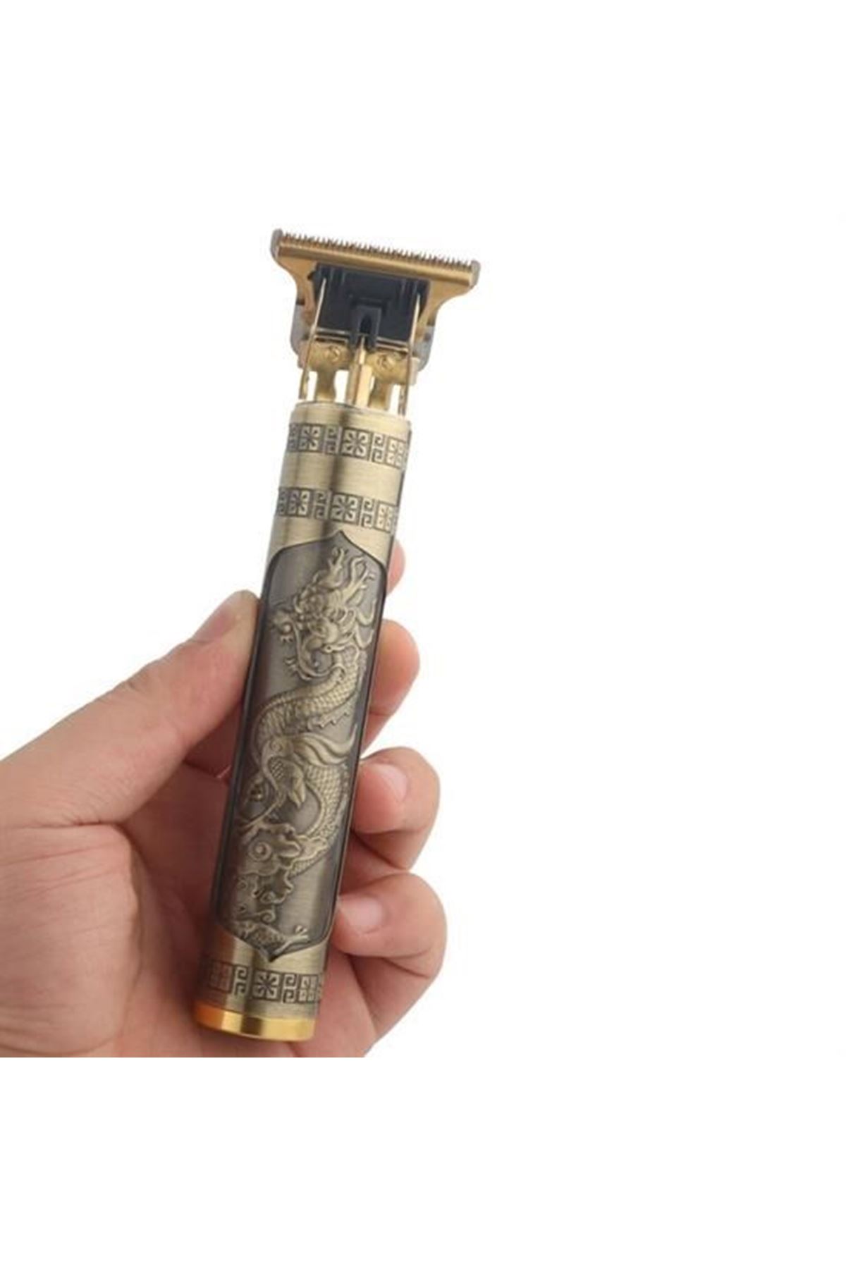 Tbl Dekor® Vintage Görünümlü Güçlü 4 Farklı Başlıklı USB ŞarjlI Manuel Tıraş Makinası