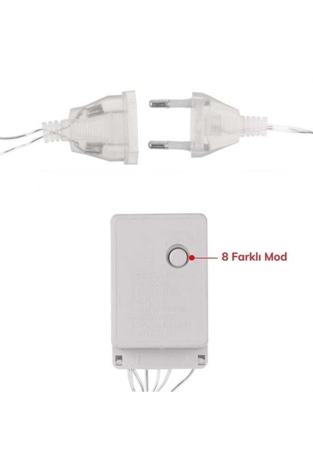 Tbl Dekor® 8 Fonksiyonlu 16 Saçaklı Perde Led 3 x 1 (Günışığı)