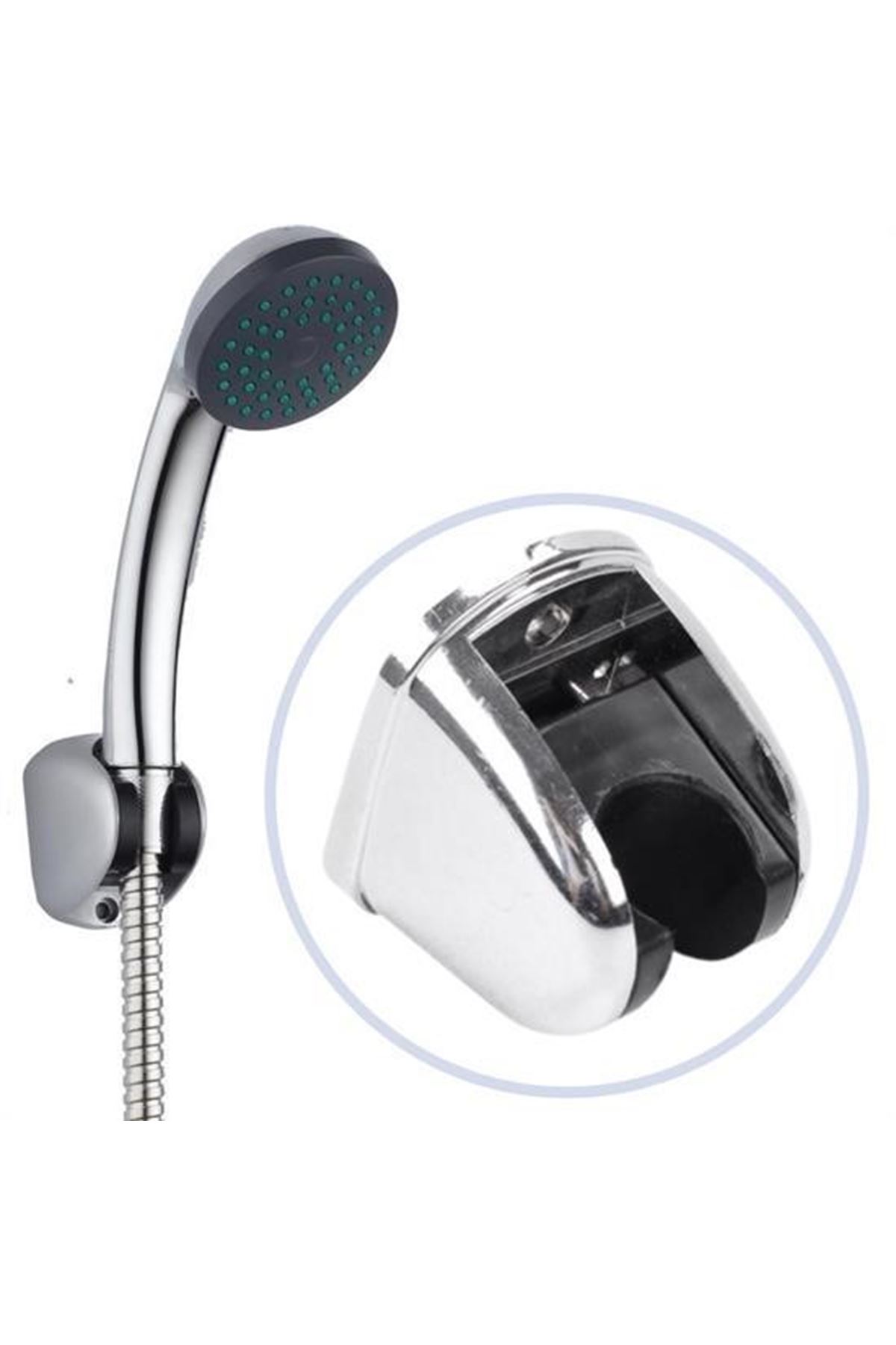 Tbl Dekor® Plastik Duş Başlığı Fiskiyesi Hortumu Askısı Mafsal Tutacak