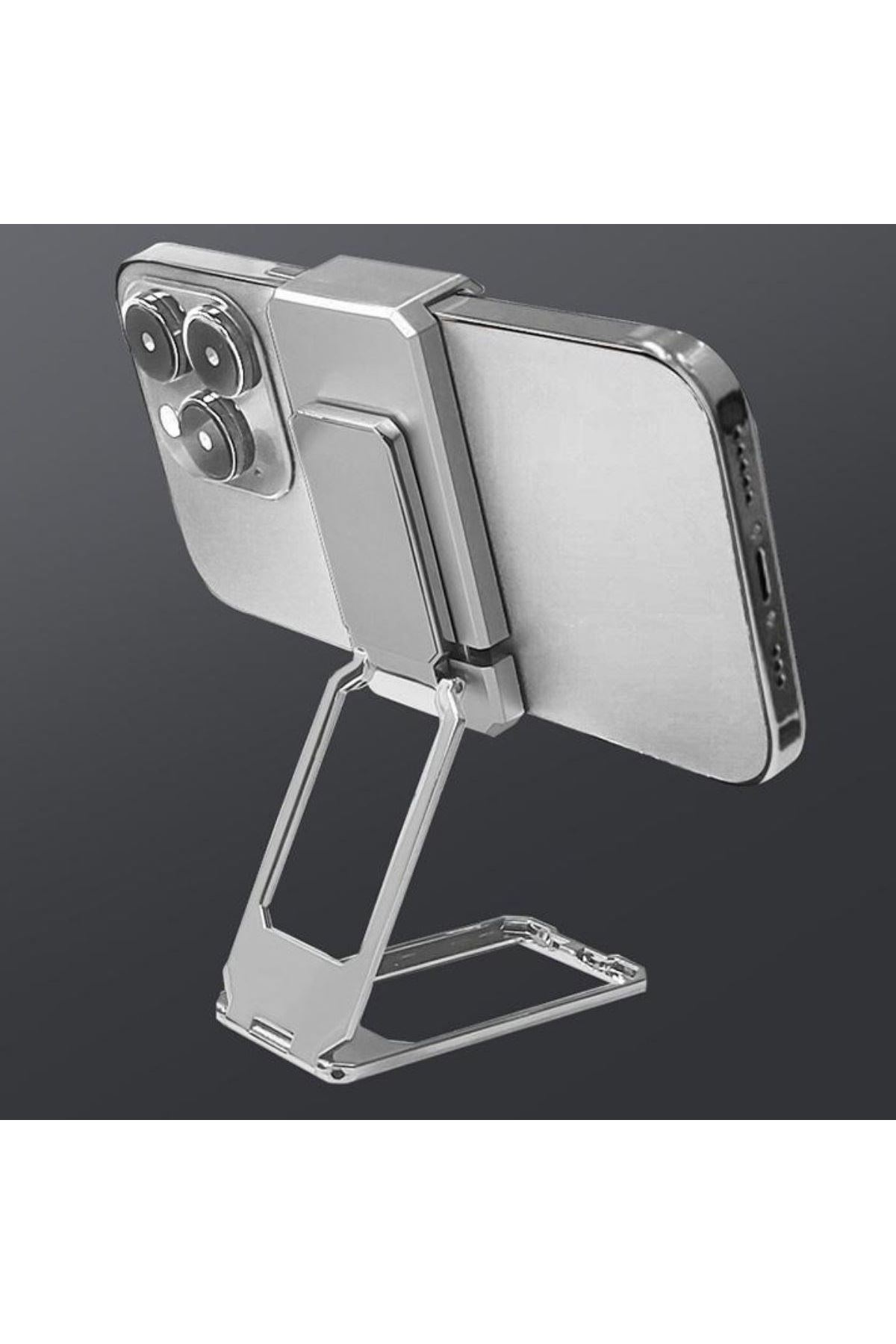 Tbl Dekor®  360 derece Dönen Tüm Telefon Tipleri İle Uyumlu Metal Telefon Standı Braket