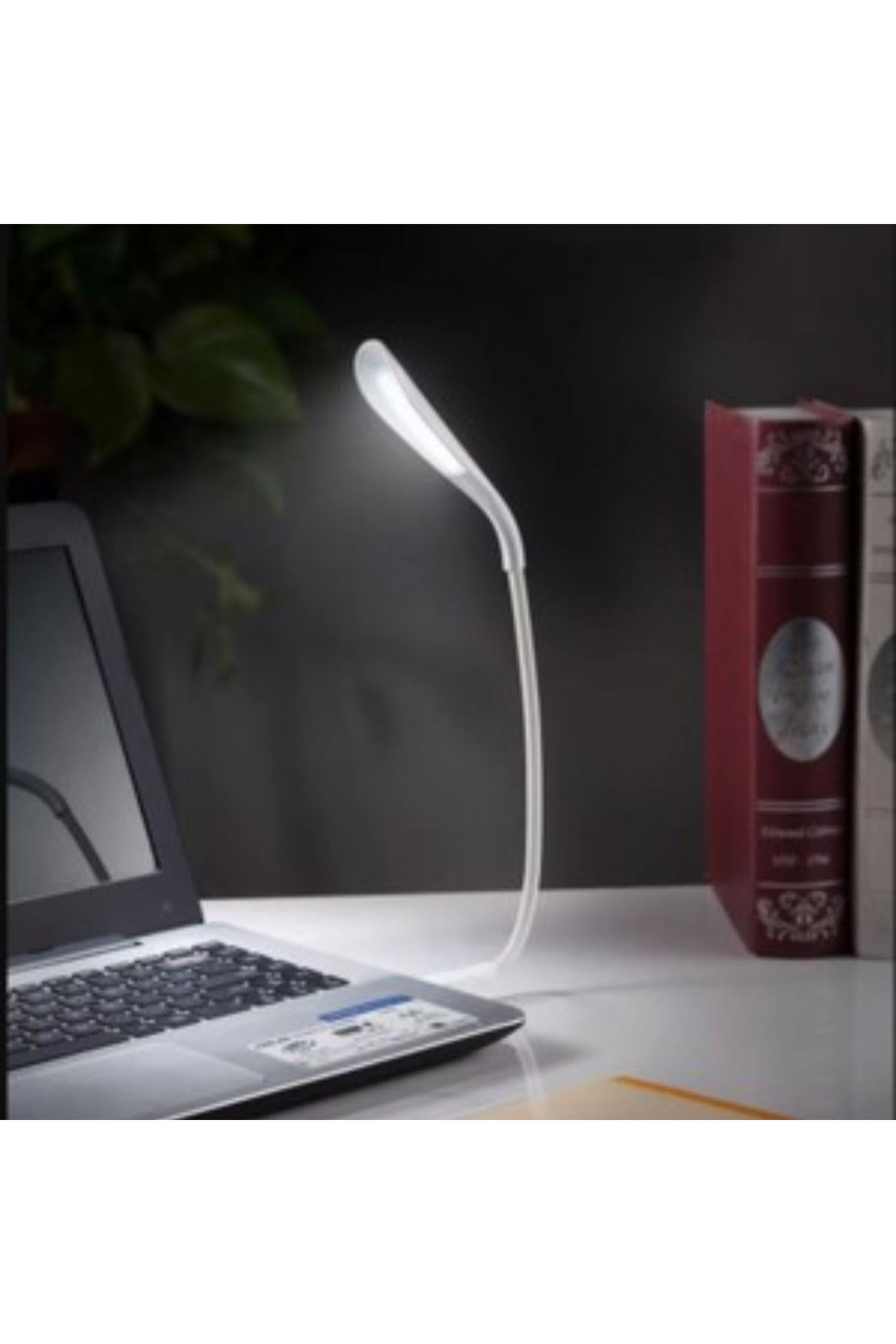 Tbl Dekor® USB Girişli 14 Ledli 3 Kademeli Dokunmatik Masa/Kitap Okuma Lambası Ledi Beyaz