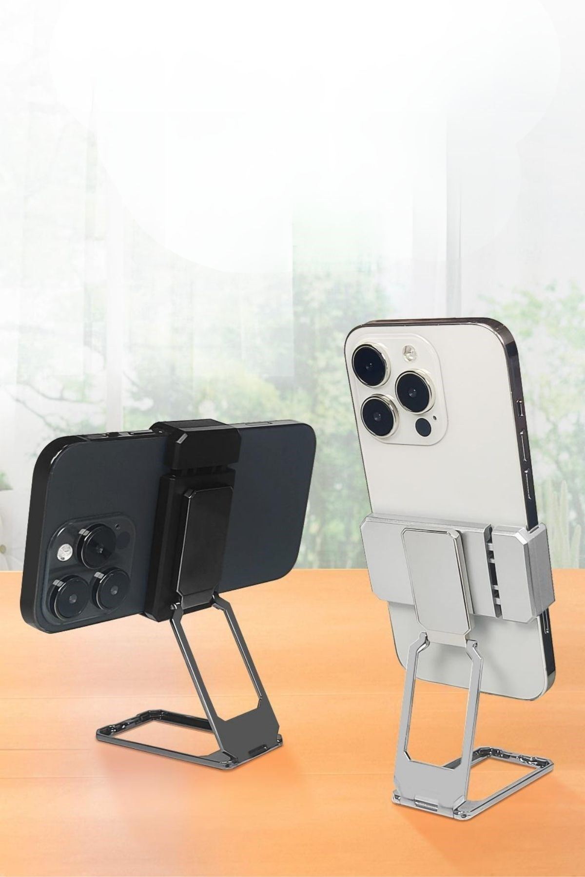 Tbl Dekor®  360 derece Dönen Tüm Telefon Tipleri İle Uyumlu Metal Telefon Standı Braket