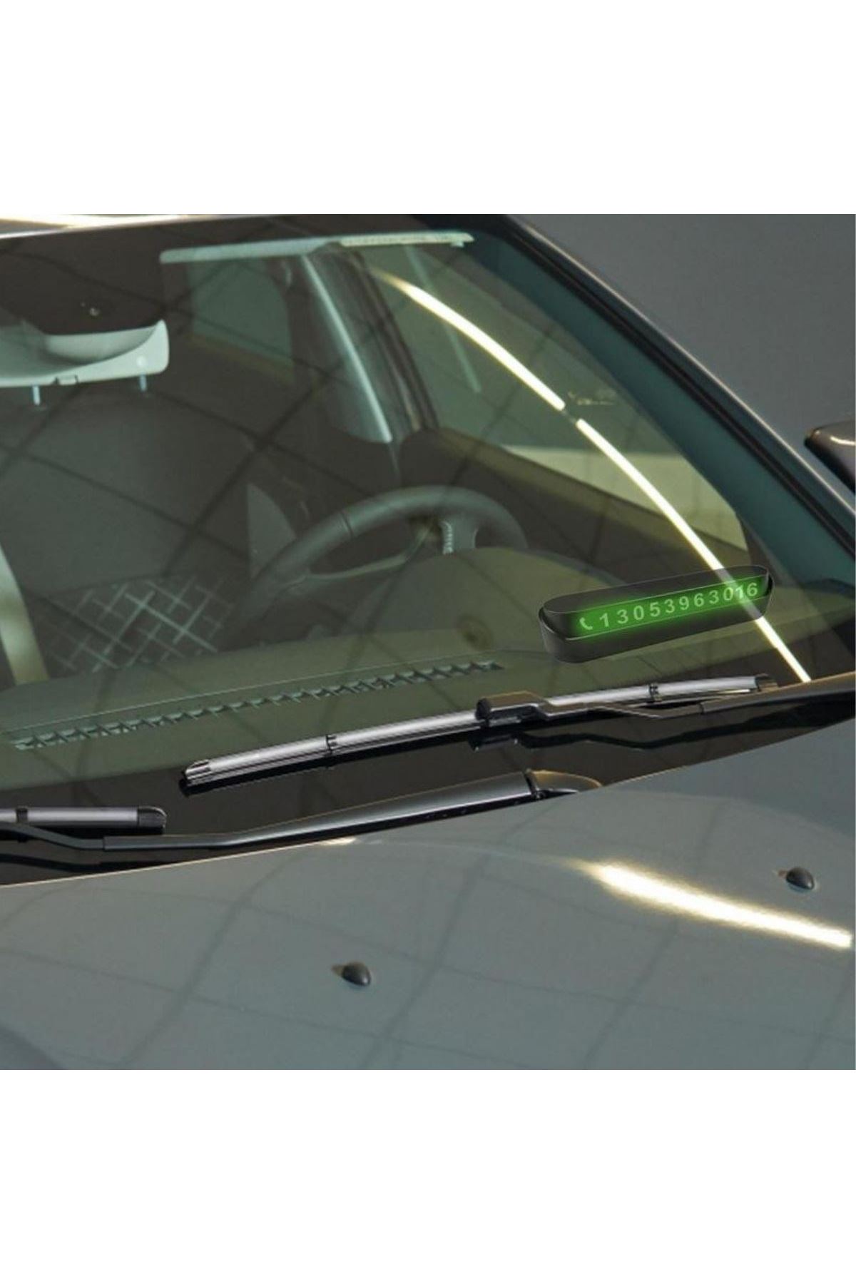 Tbl Dekor® Pratik Fosforlu Telefon Numarası Yamzak İçin Araç İçi Oto Numaratör Numaralık