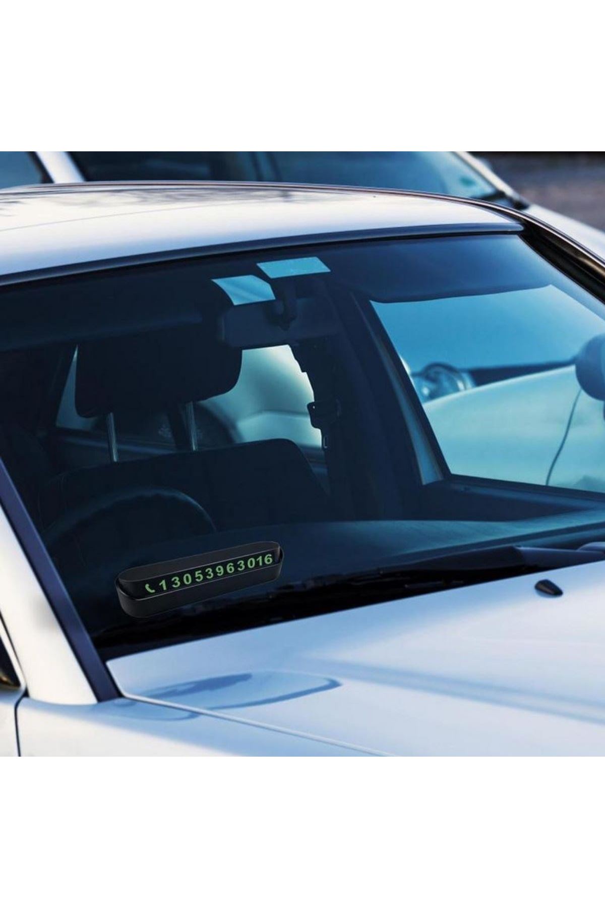 Tbl Dekor® Pratik Fosforlu Telefon Numarası Yamzak İçin Araç İçi Oto Numaratör Numaralık