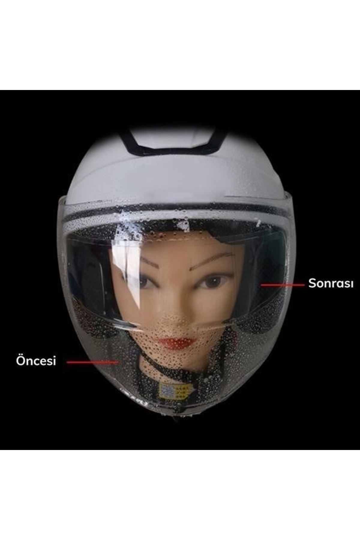 Tbl Dekor® Buğu Önleyici Motosiklet Kaskı Vizörü Su Geçirmez Dayanıklı Çizik Koruma Lens Filmi