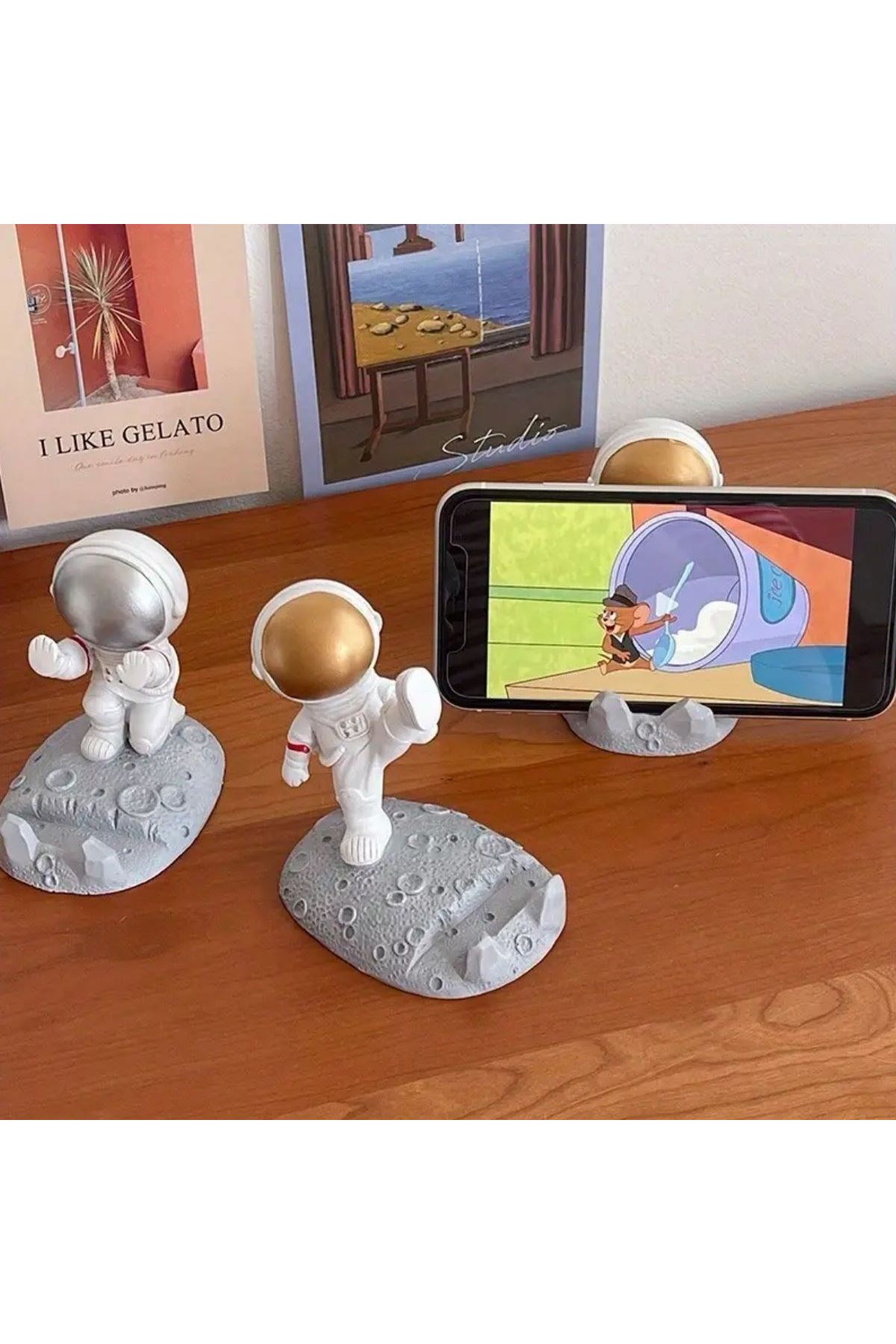Tbl Dekor® Mini Astronot Model Telefon ve Tablet Tutucu Standı
