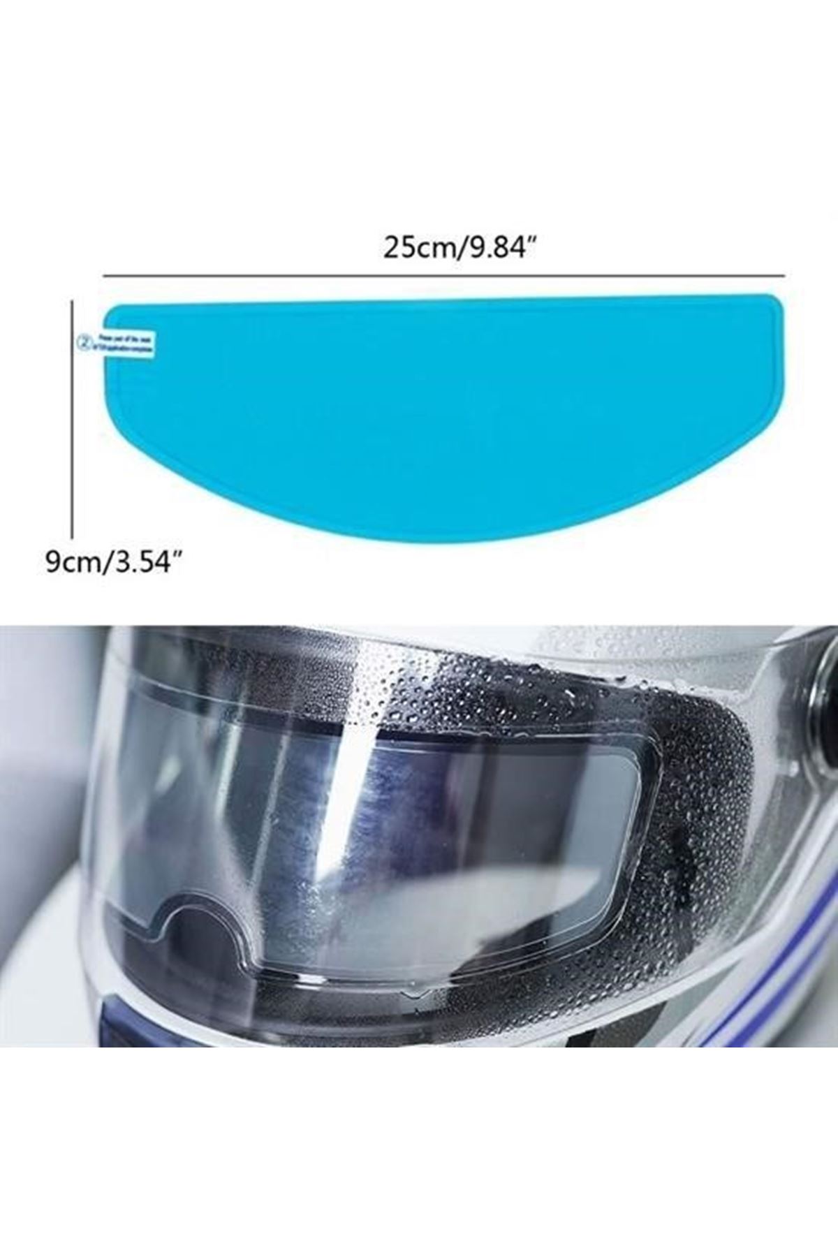 Tbl Dekor® Buğu Önleyici Motosiklet Kaskı Vizörü Su Geçirmez Dayanıklı Çizik Koruma Lens Filmi