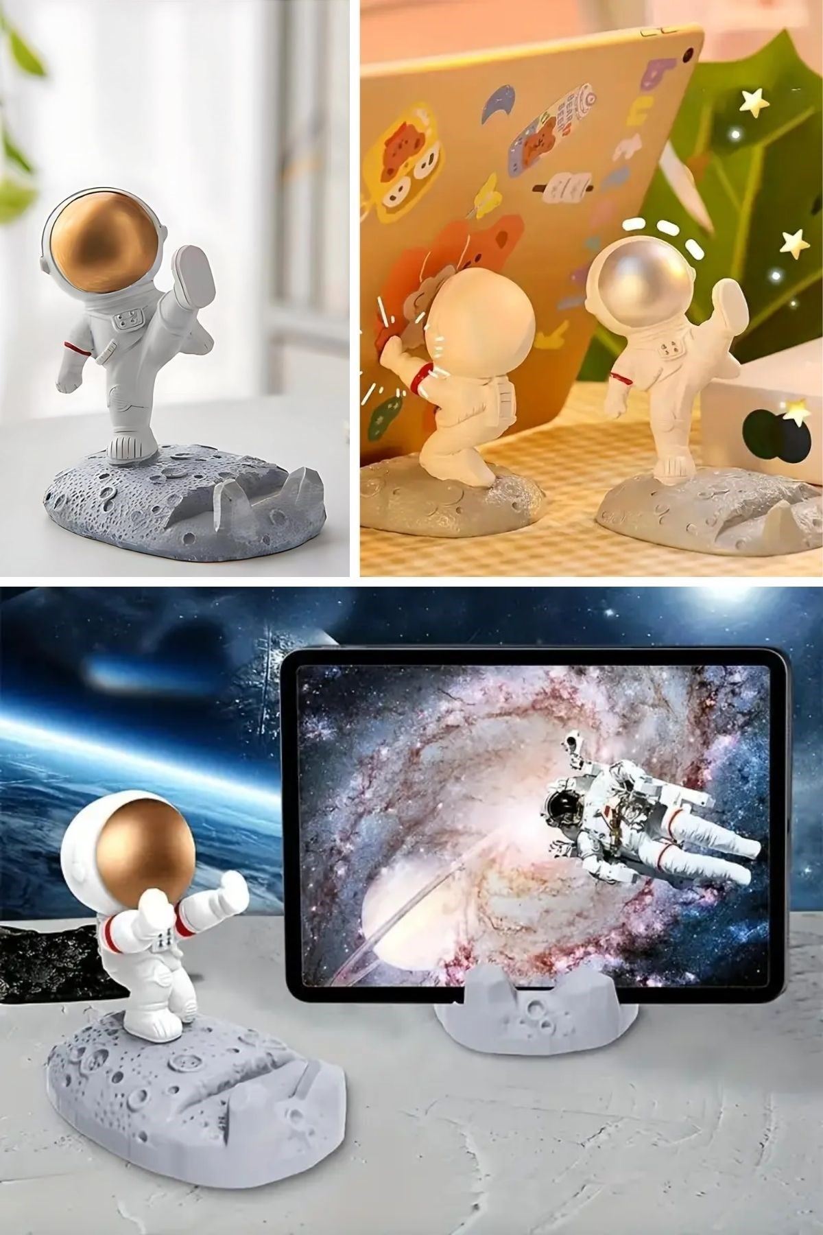 Tbl Dekor® Mini Astronot Model Telefon ve Tablet Tutucu Standı