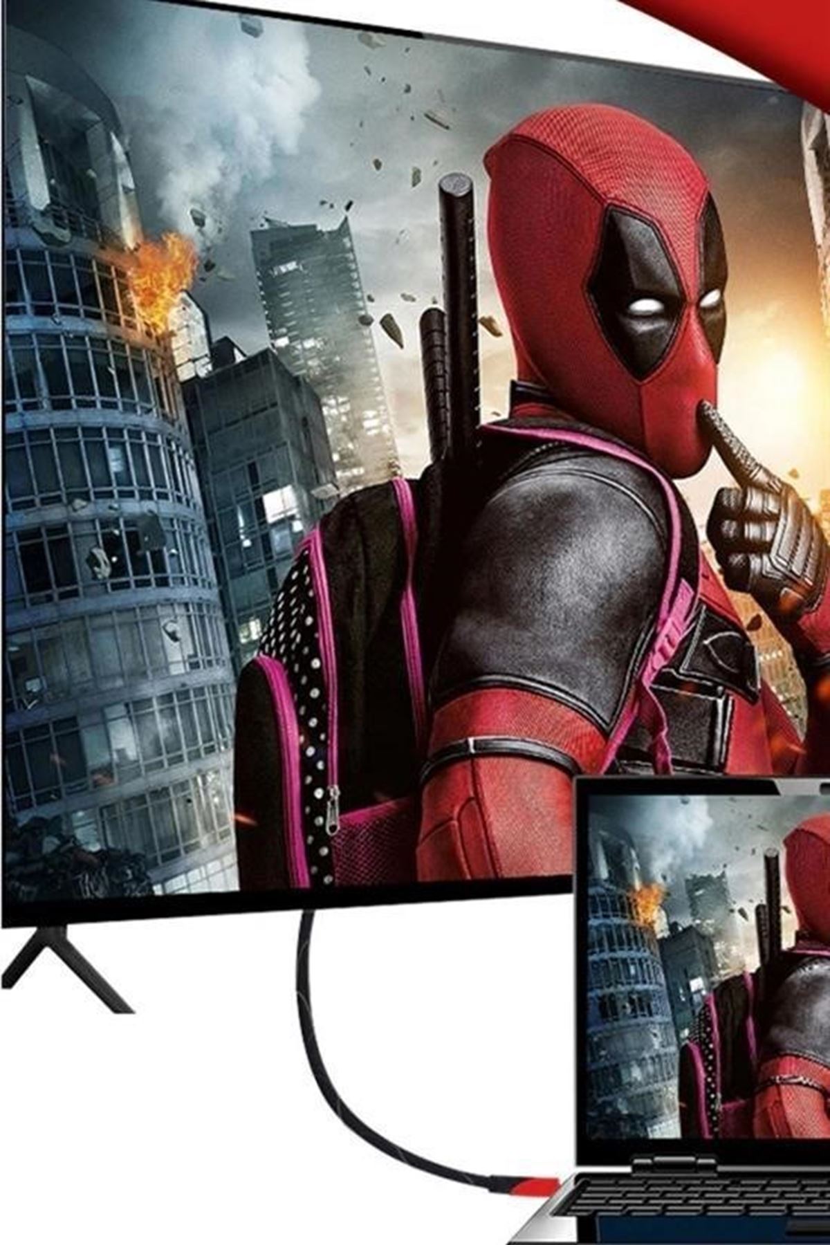 Tbl Dekor® HDMI Kablosu HDTV Bilgisayar Uydu Görüntü Ses Full HD Sargılı Görüntü Aktarma Kablosu