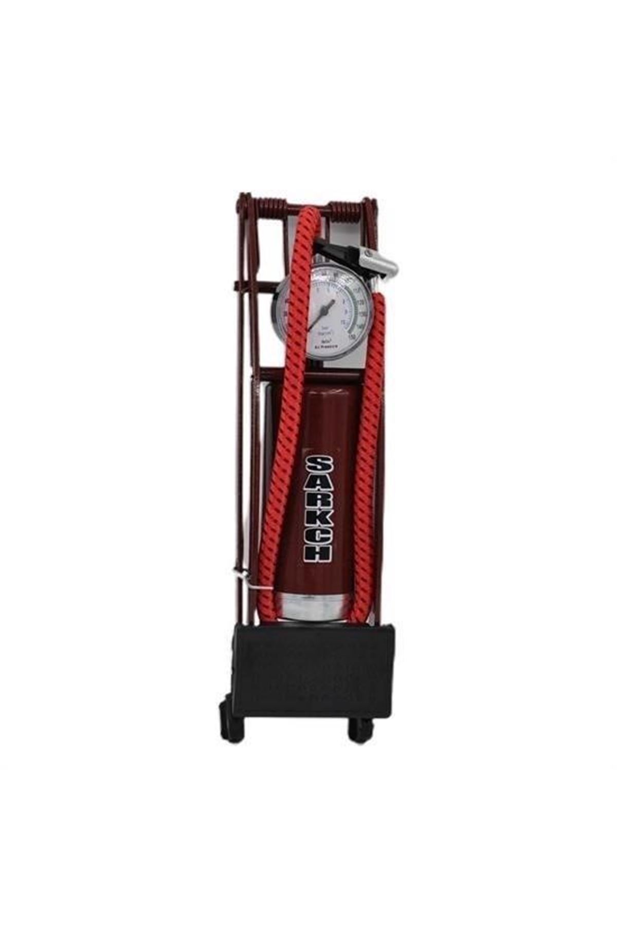 Tbl Dekor® Basınç Göstergeli Ayak Pompası Araba Bisiklet Motor Lastik Pompası