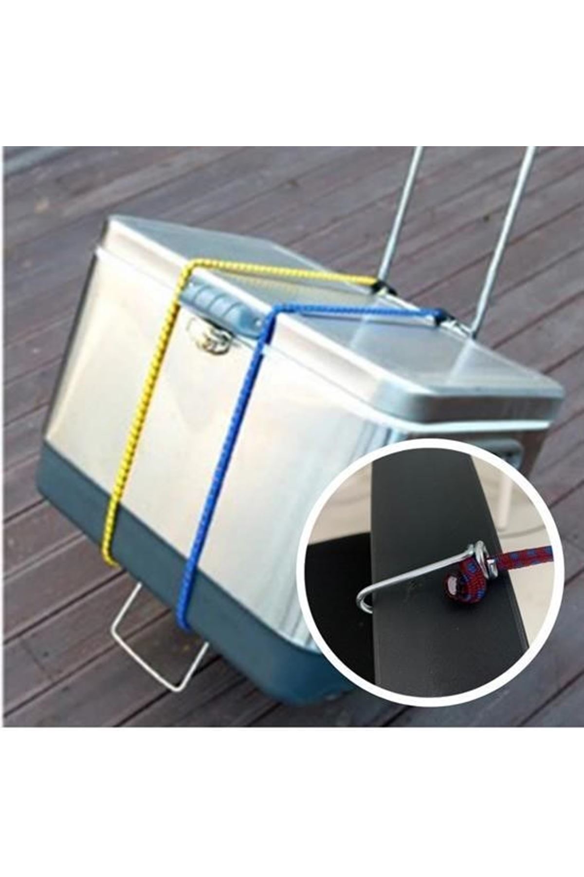 Tbl Dekor® Bisiklet Araba Motosiklet Kancalı Bagaj Gergi Lastiği Sabitleme