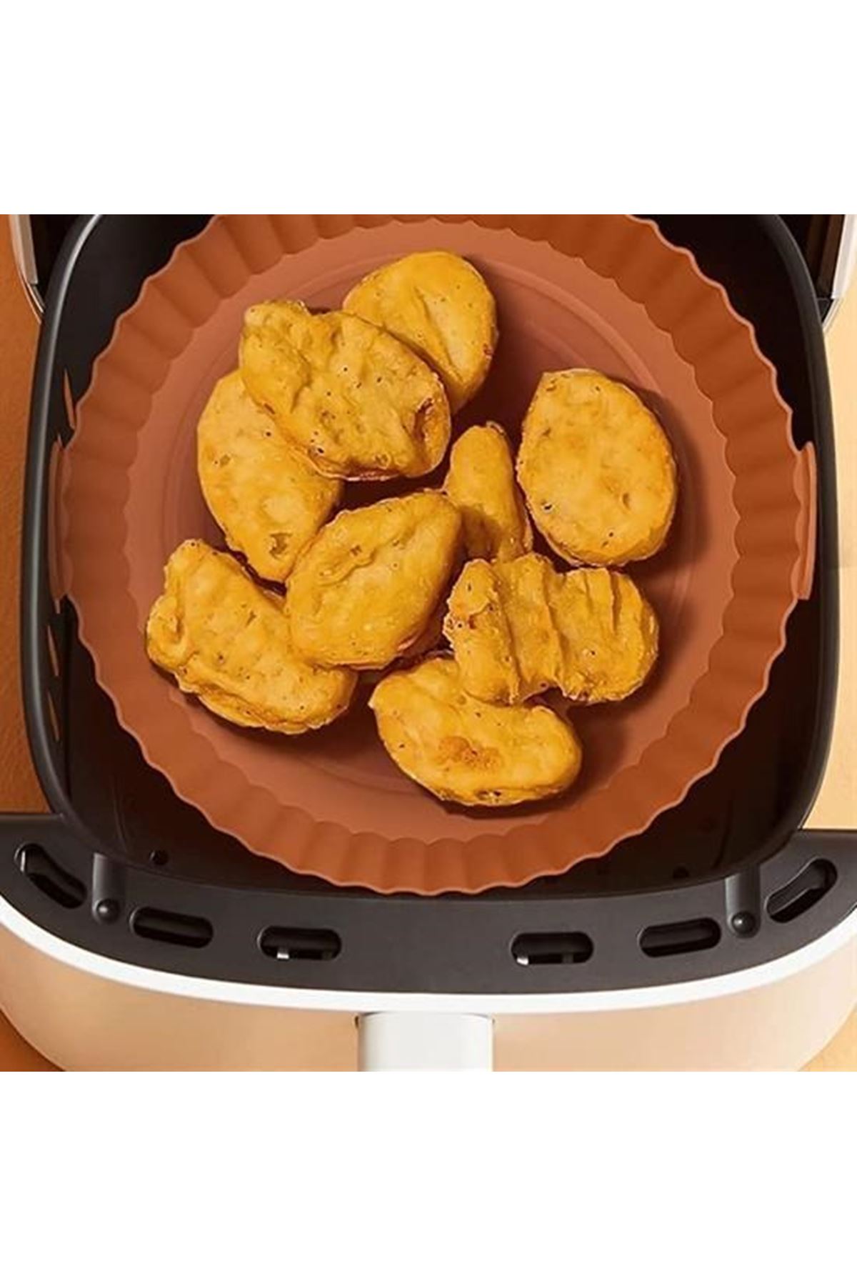 Tbl Dekor® Renkli Isıya Dayanıklı Yıkanılabilir Silikon Fırın Ve Airfryer Yuvarlak Pişirme Matı 20 Cm