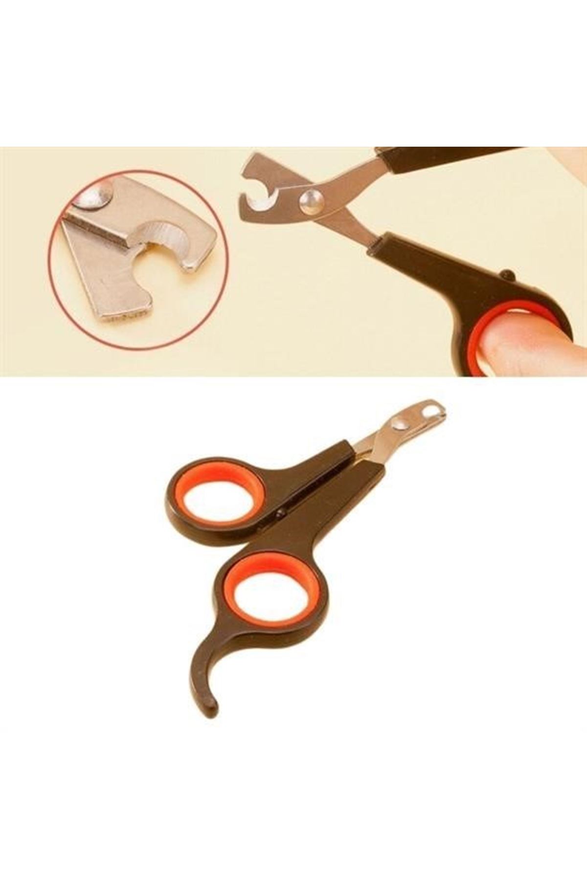 Tbl Dekor Küçük Çelik Uçlu Kedi Köpek Evcil Hayvan Tırnak Makası Pati Bakım Aleti Ergonomik Kaymaz Sap