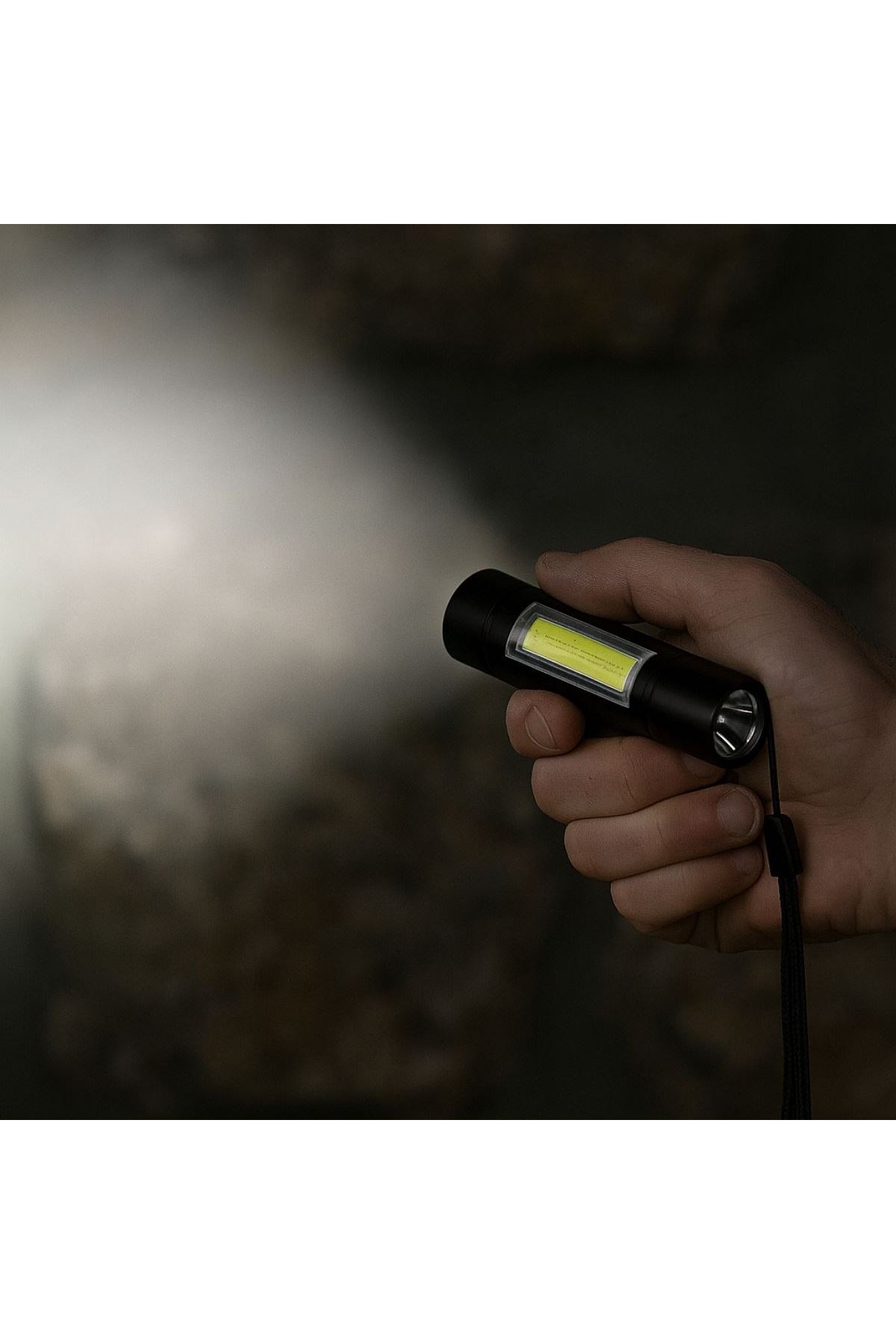 Tbl Dekor® Solar Kutulu Mini El Feneri – Taşınabilir LED Kamp ve Acil Durum El Lambası