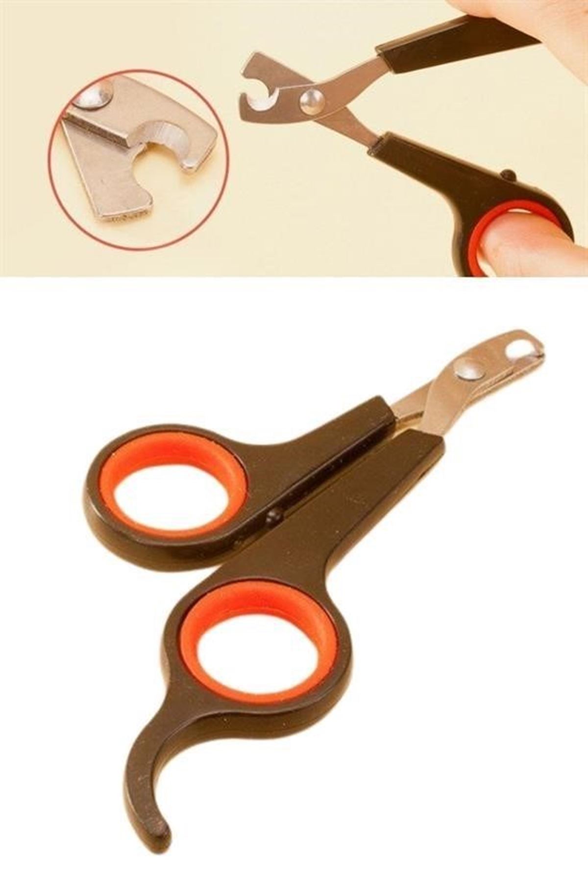 Tbl Dekor Küçük Çelik Uçlu Kedi Köpek Evcil Hayvan Tırnak Makası Pati Bakım Aleti Ergonomik Kaymaz Sap