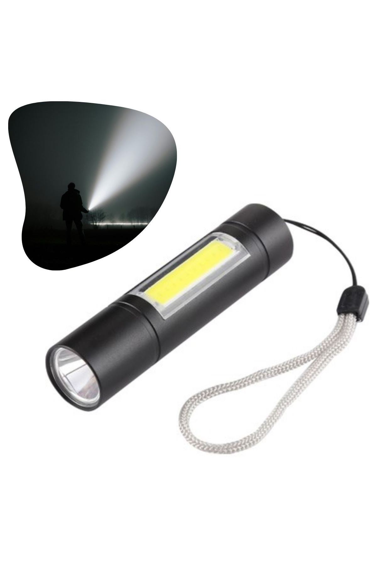 Tbl Dekor® Kutulu Mini El Feneri – Taşınabilir LED Kamp ve Acil Durum El Lambası Plastik Gövde