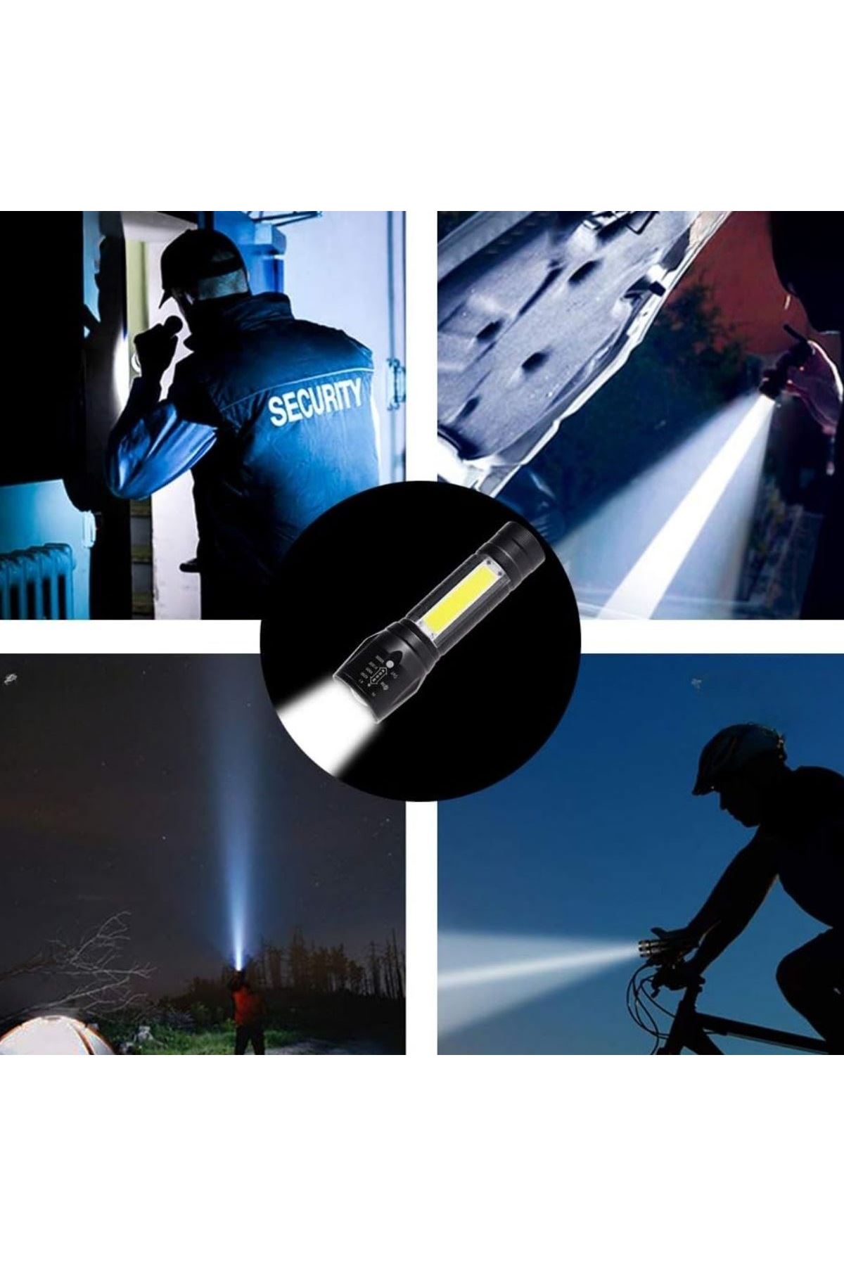 Tbl Dekor® Kutulu Mini El Feneri – Taşınabilir LED Kamp ve Acil Durum El Lambası Plastik Gövde