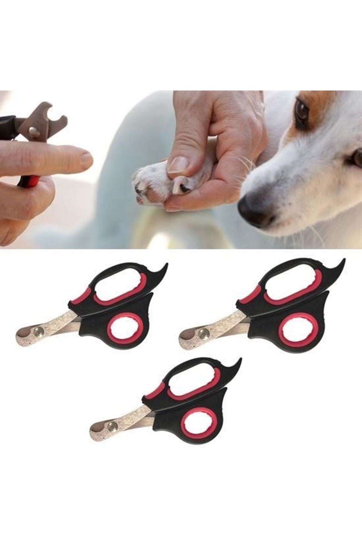 Tbl DekorBüyük Irk Köpek Kedi Çelik Uçlu Evcil Hayvan Tırnak Makası Pati Bakım Aleti Ergonomik Kaymaz