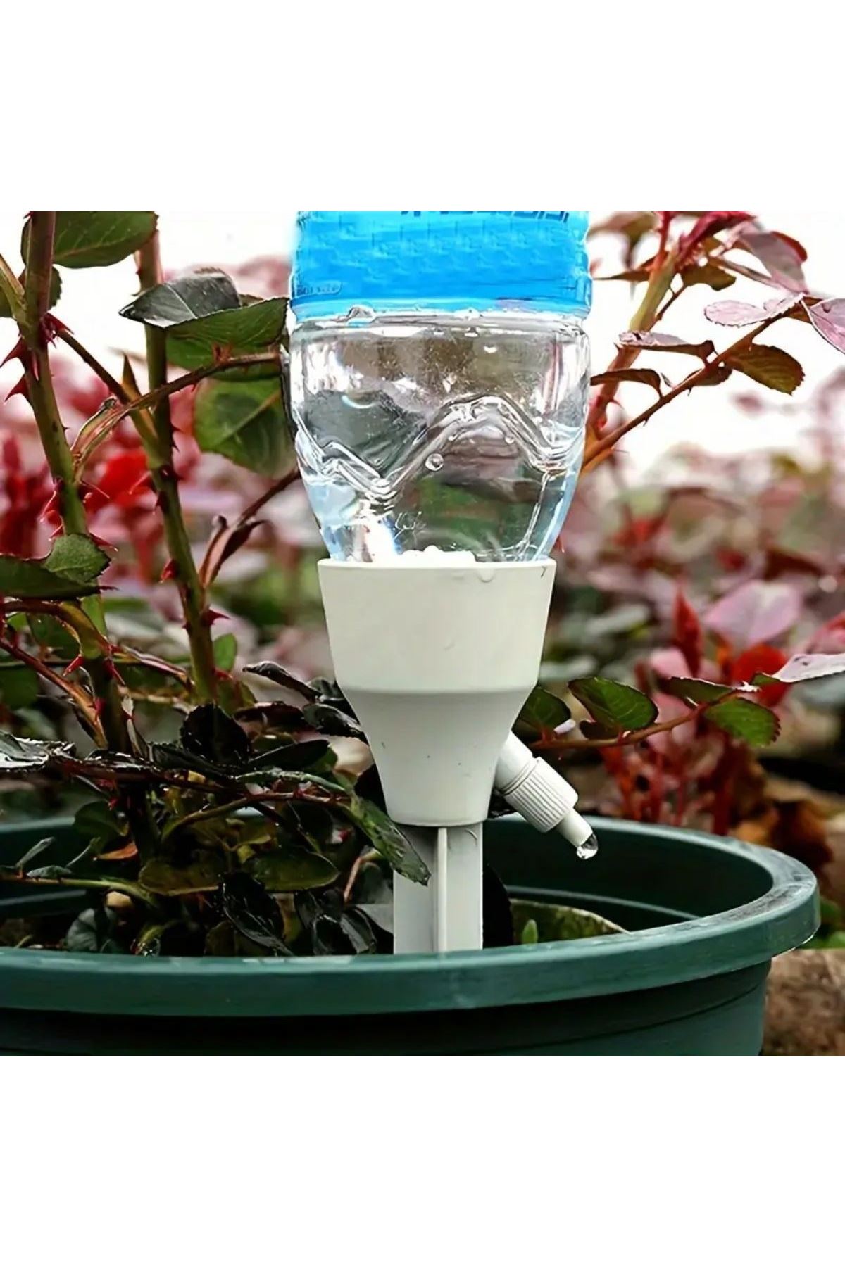 Tbl Dekor® Ayarlanabilir Akış Hızına Sahip Damlama Sulama Çivileri 3lü Otomatik Bitki Sulama Aparatı Tüm Pet Şişelere Uyumlu