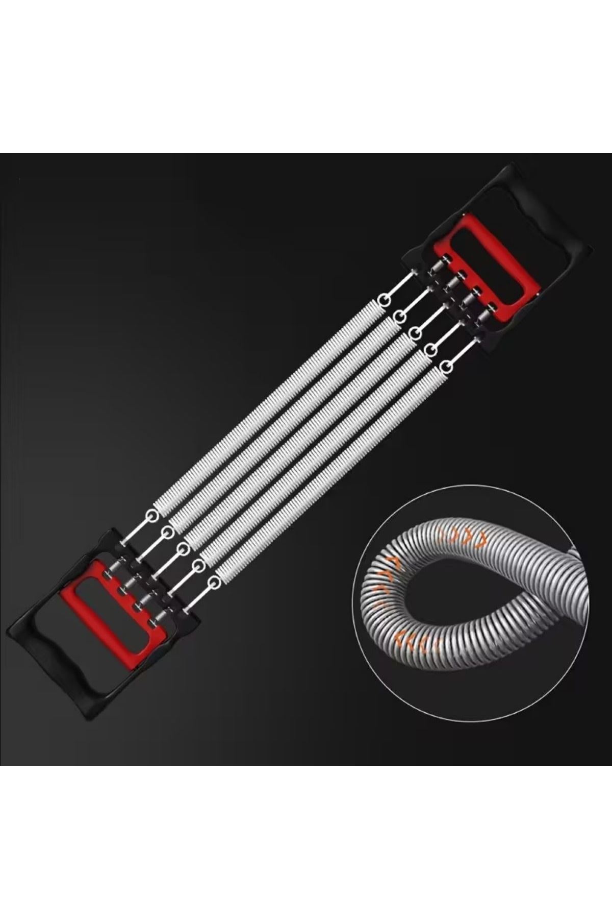 Tbl Dekor® Göğüs Genişletme ve Kuvvet Egzersiz Aleti – 5 Yaylı 5 Kademeli Ayarlanabilir Fitness ve Kuvvet Antrenmanı Ekipmanı