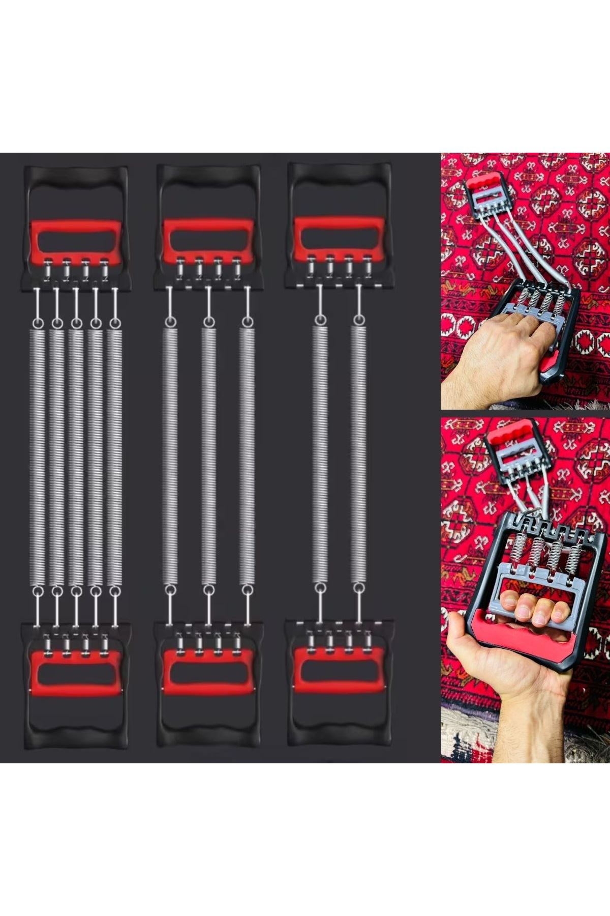 Tbl Dekor® Göğüs Genişletme ve Kuvvet Egzersiz Aleti – 5 Yaylı 5 Kademeli Ayarlanabilir Fitness ve Kuvvet Antrenmanı Ekipmanı