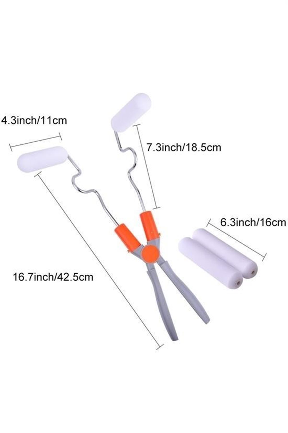 Tbl Dekor® Nano Süngerli Damlatmaz Mobilya ve Duvar Boyama Rulosu Hem Köşe Hem Düz Zemin